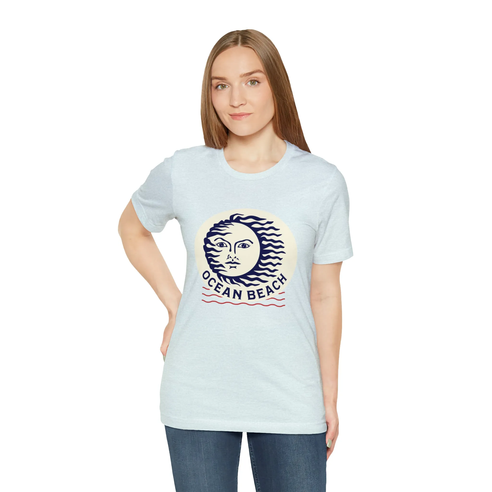 Ocean Beach Sun Unisex Soft Tee