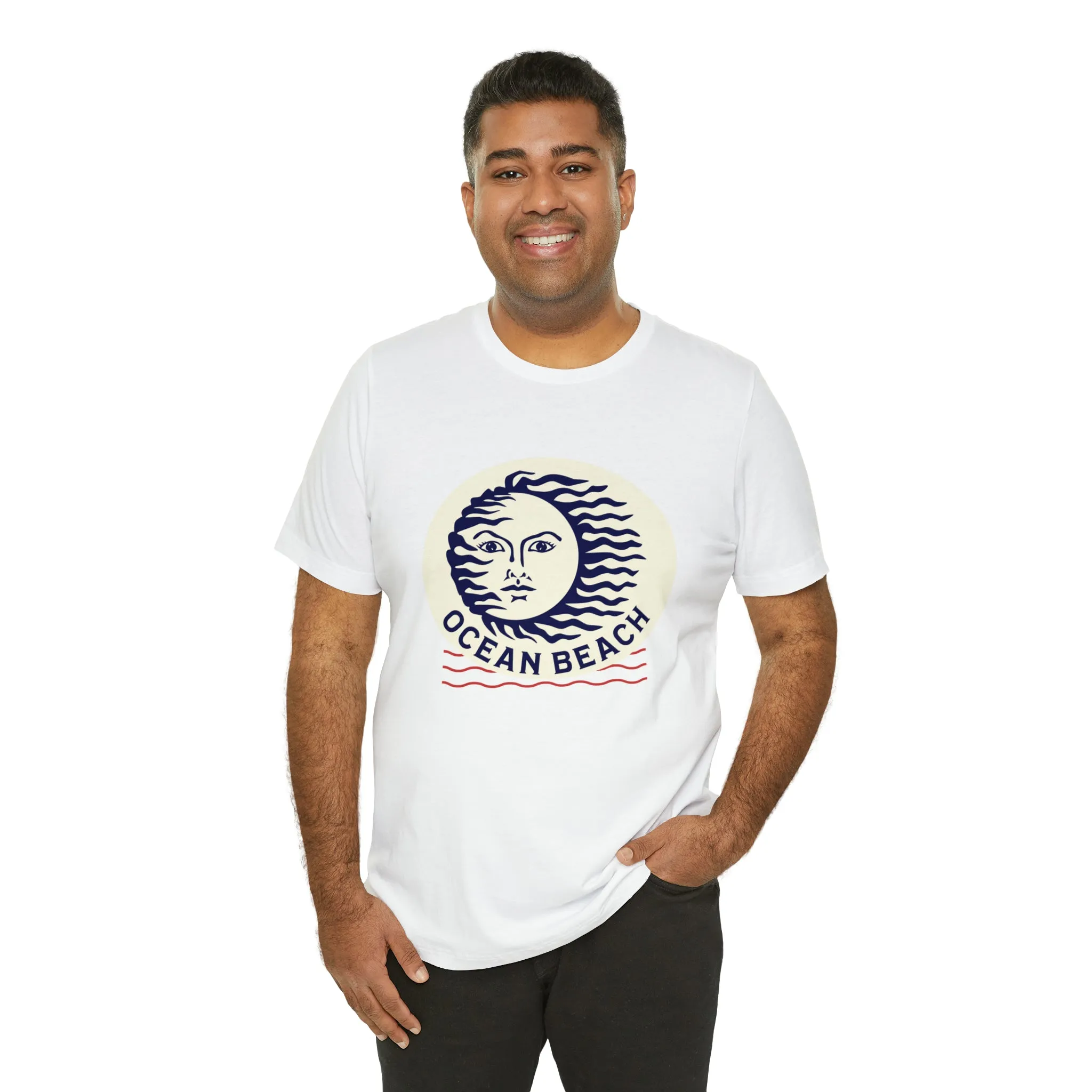 Ocean Beach Sun Unisex Soft Tee