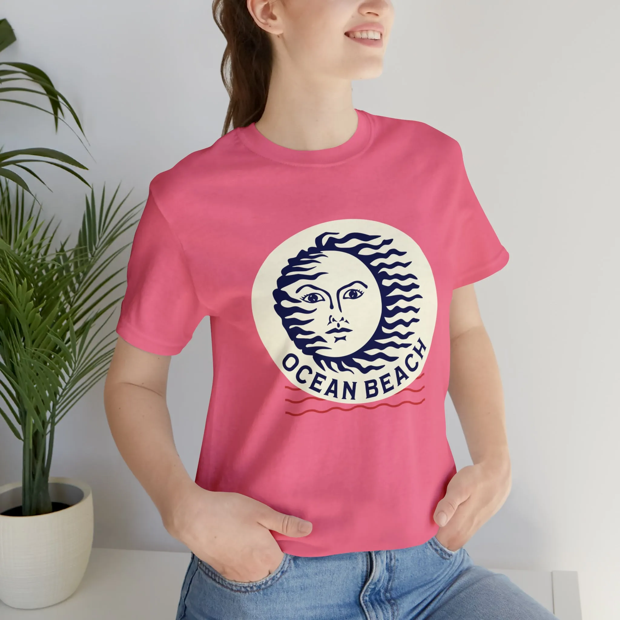 Ocean Beach Sun Unisex Soft Tee
