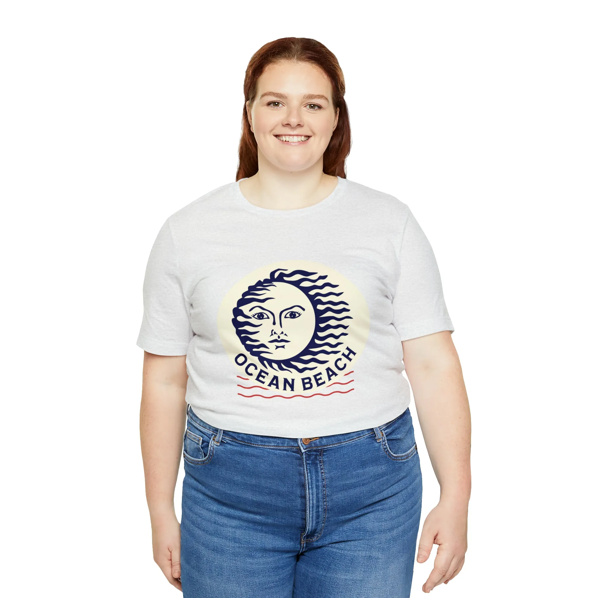 Ocean Beach Sun Unisex Soft Tee