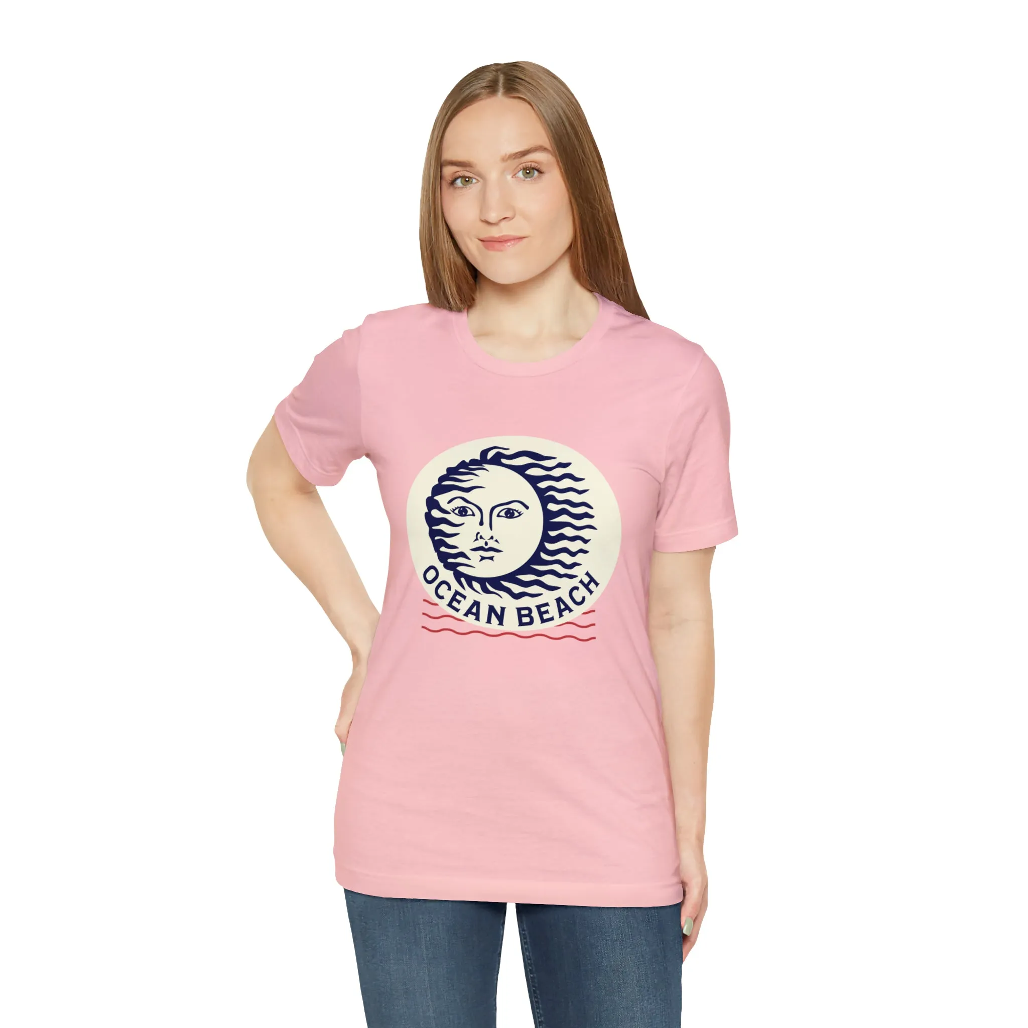 Ocean Beach Sun Unisex Soft Tee