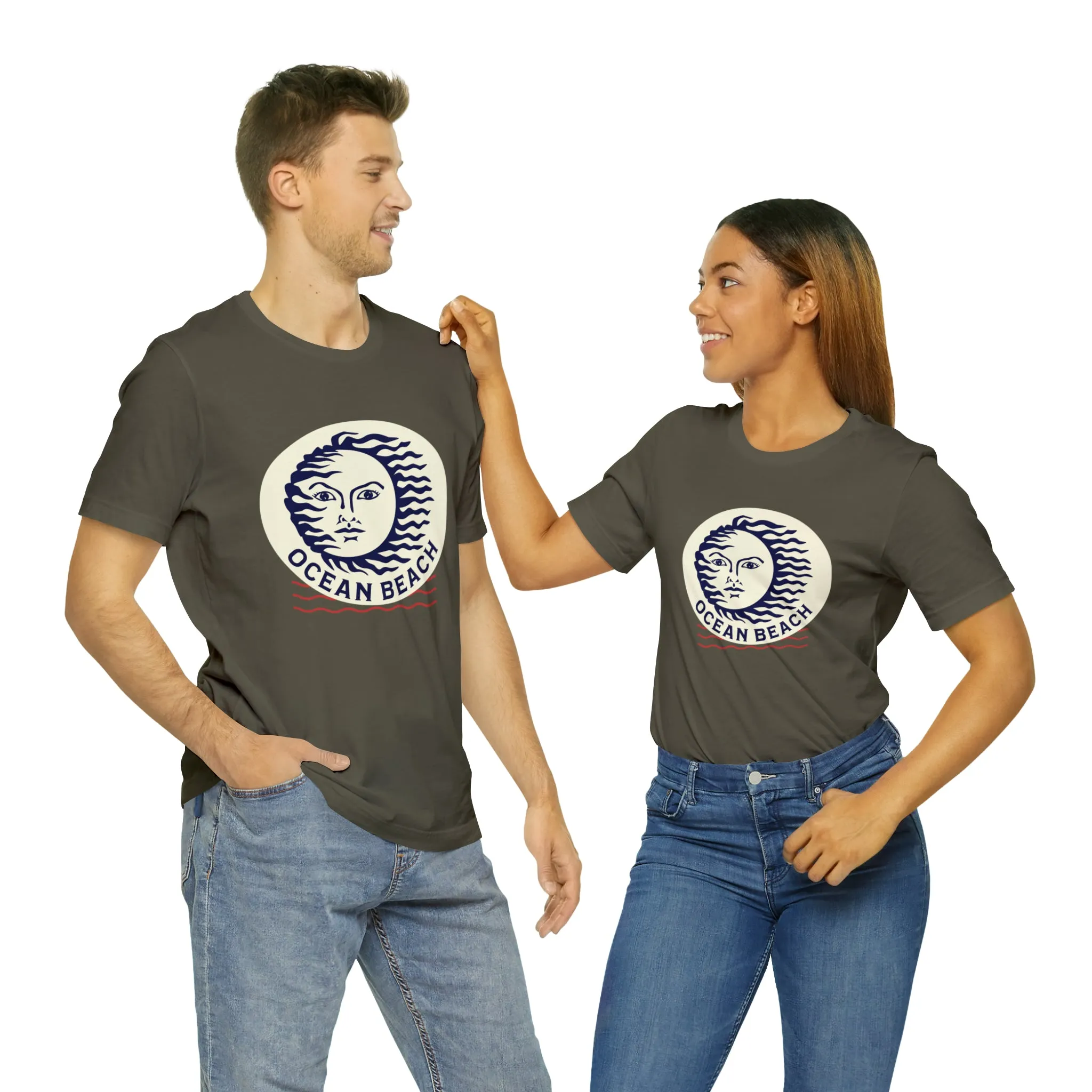Ocean Beach Sun Unisex Soft Tee