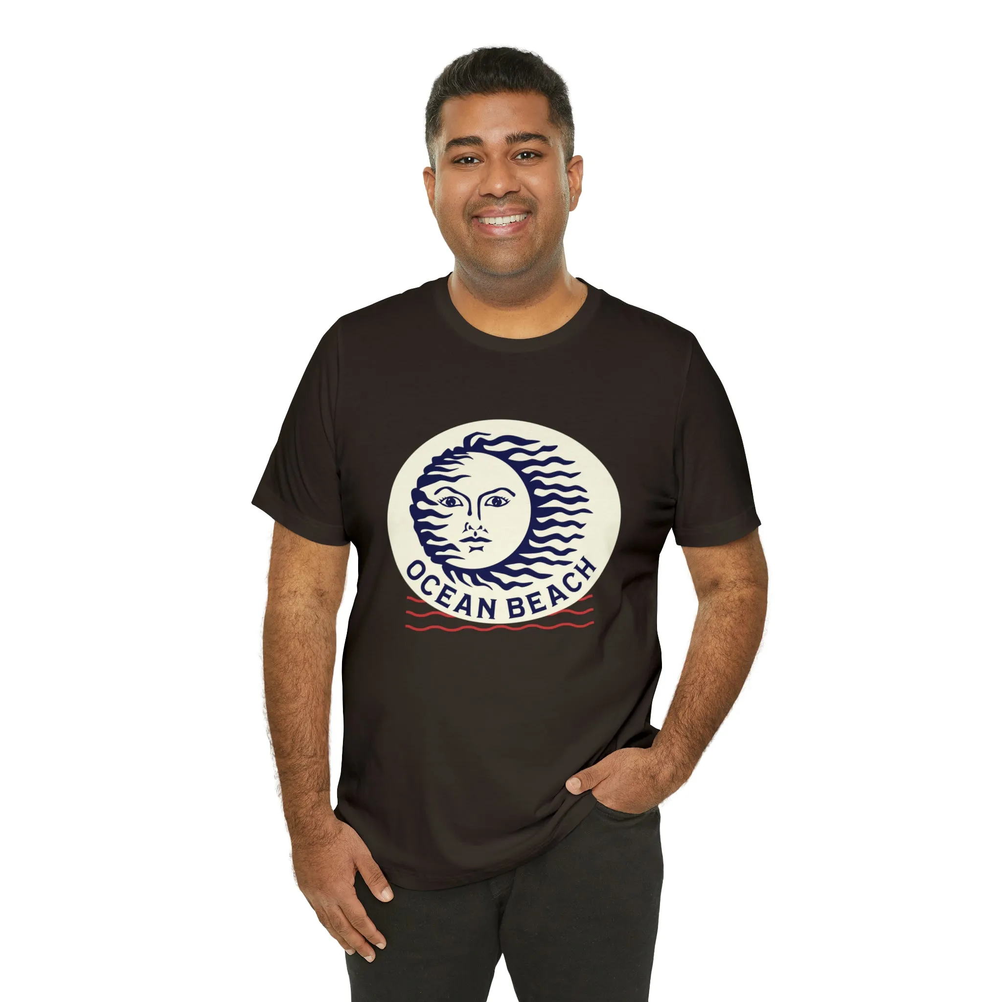 Ocean Beach Sun Unisex Soft Tee