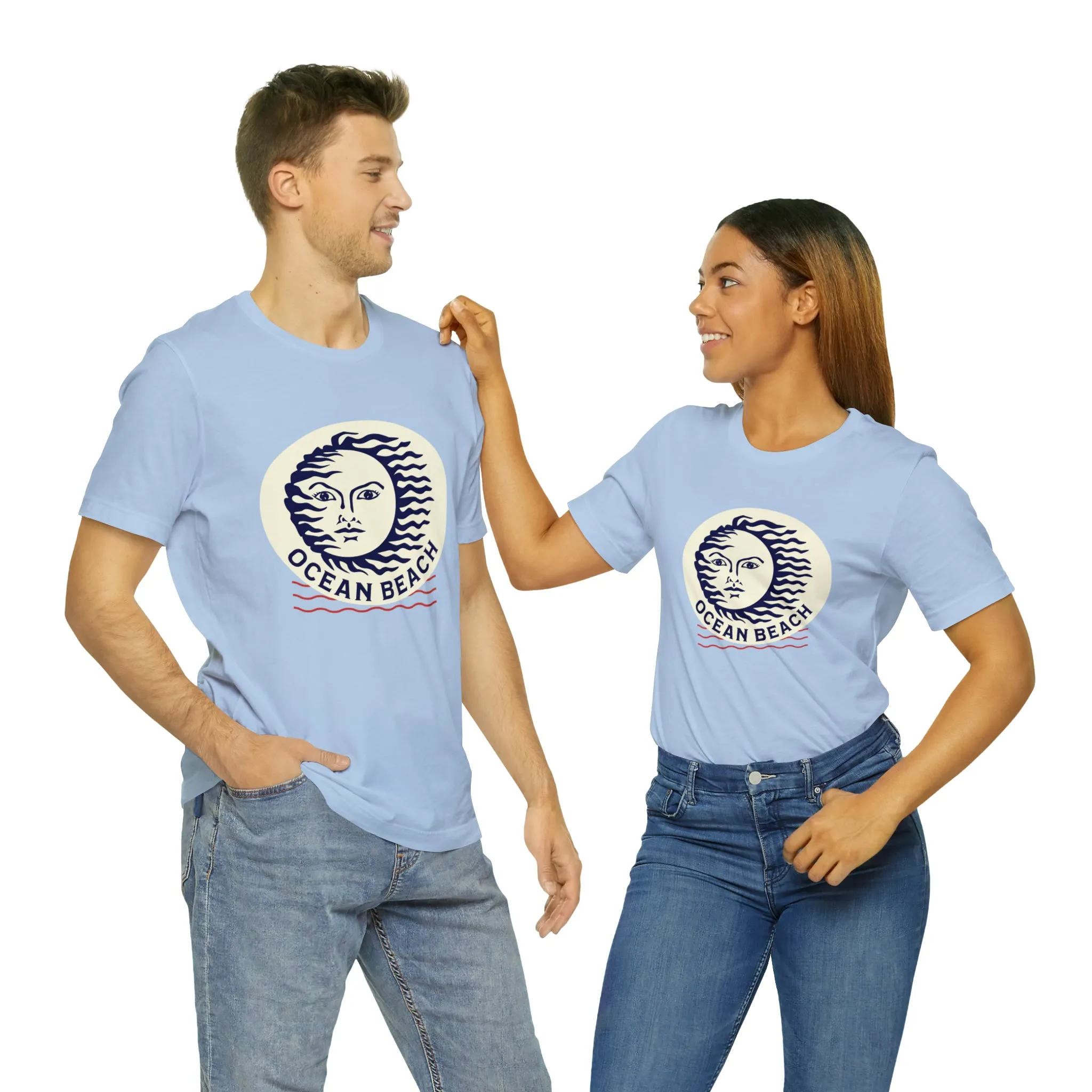 Ocean Beach Sun Unisex Soft Tee