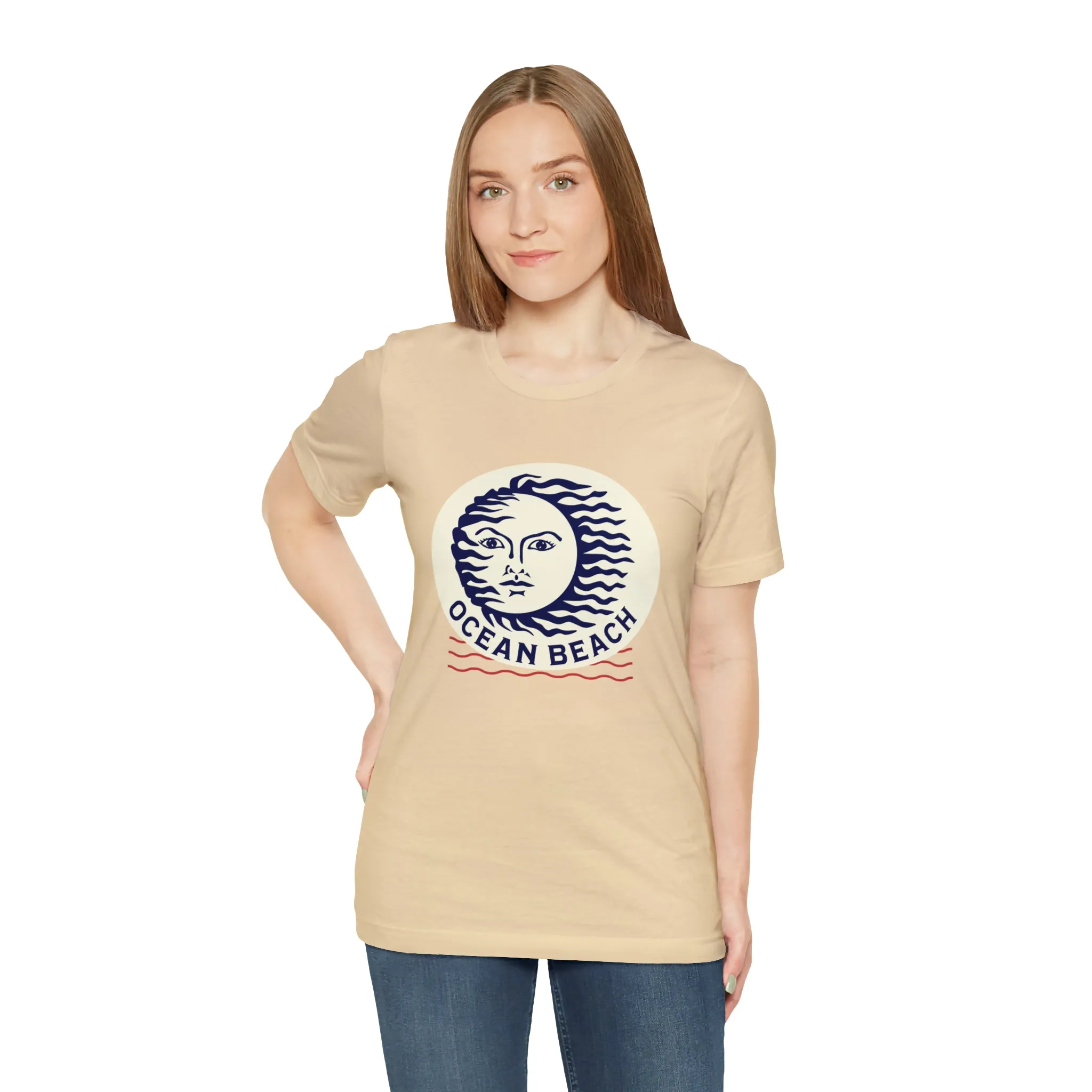 Ocean Beach Sun Unisex Soft Tee