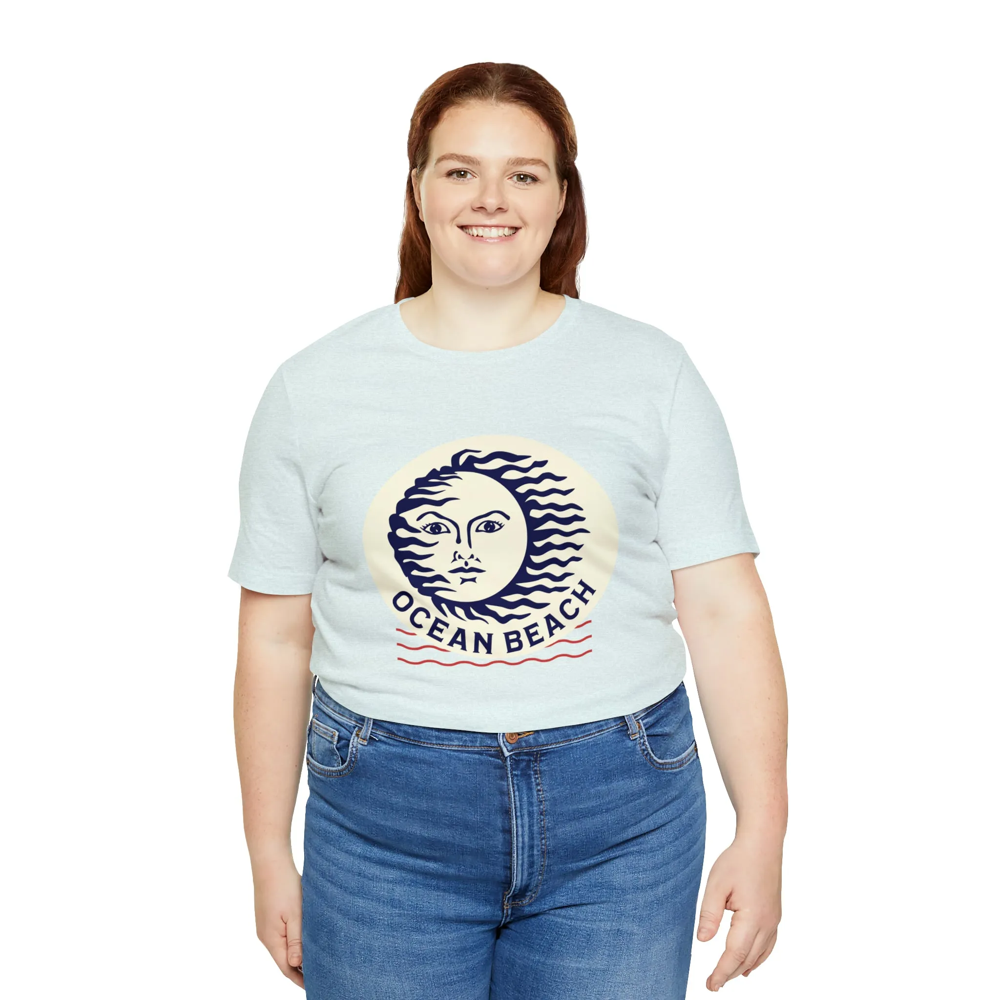 Ocean Beach Sun Unisex Soft Tee