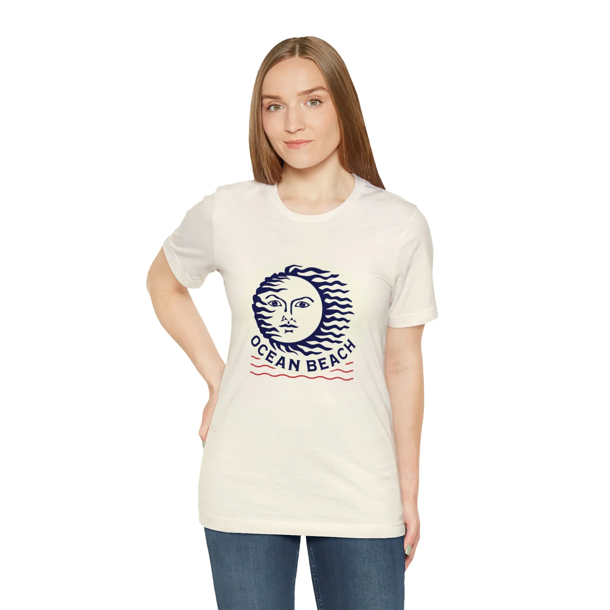 Ocean Beach Sun Unisex Soft Tee