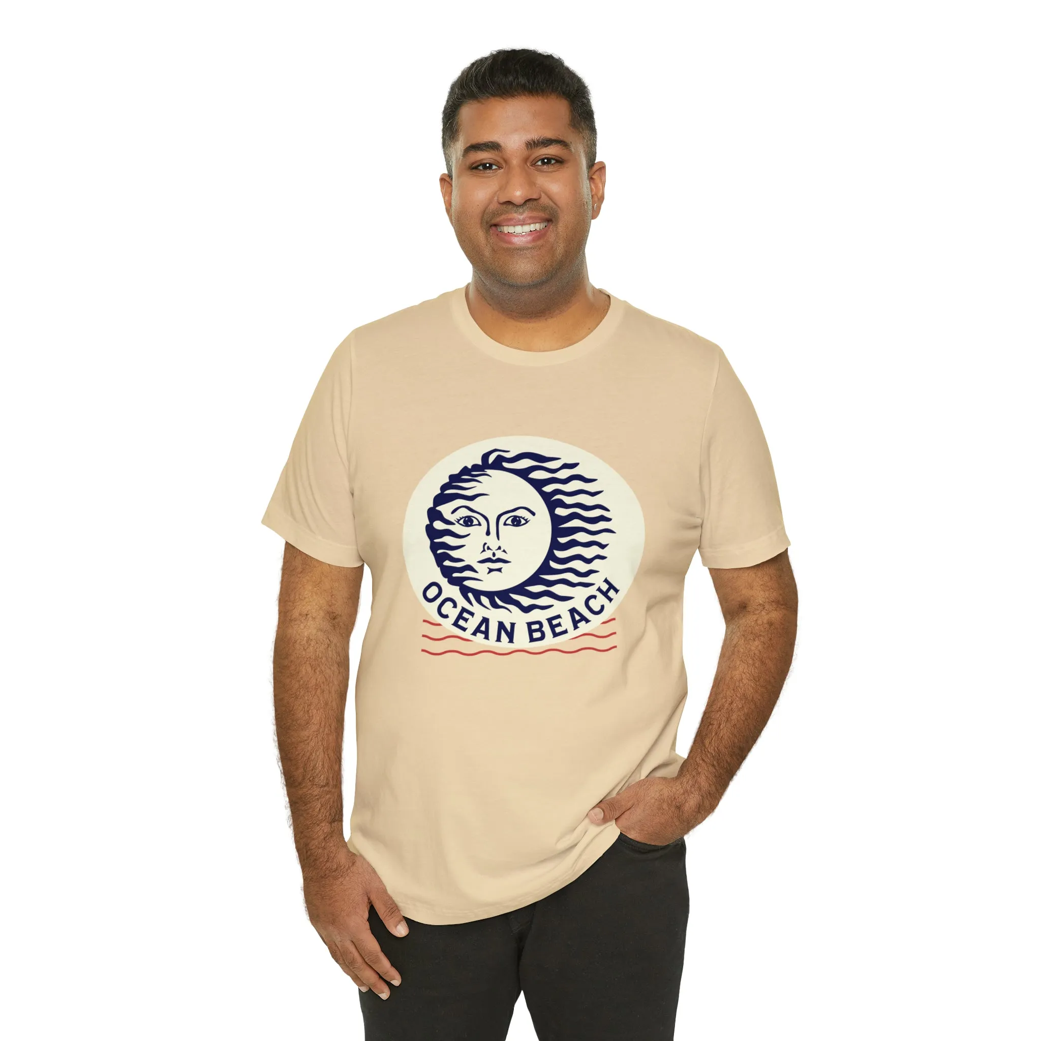 Ocean Beach Sun Unisex Soft Tee