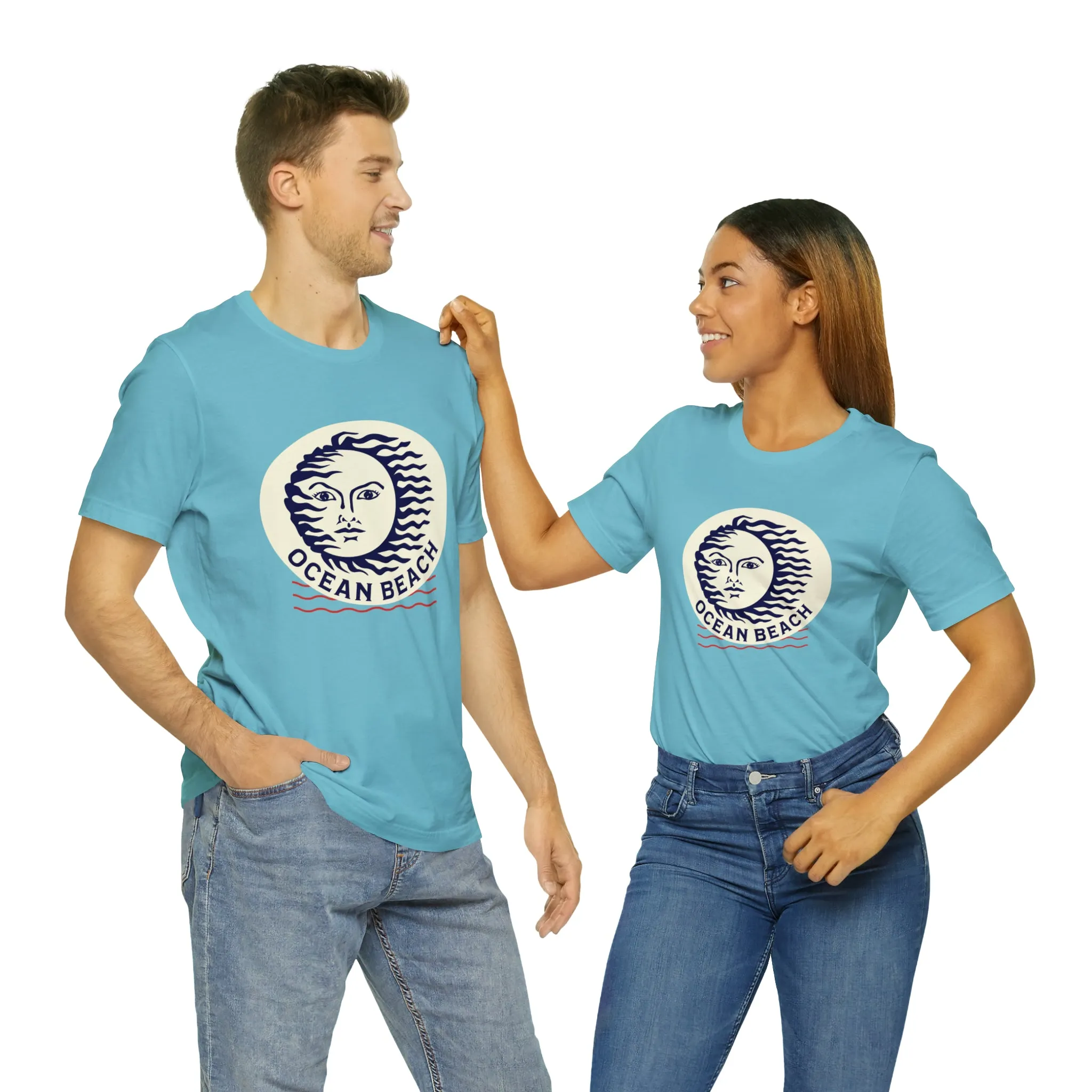 Ocean Beach Sun Unisex Soft Tee