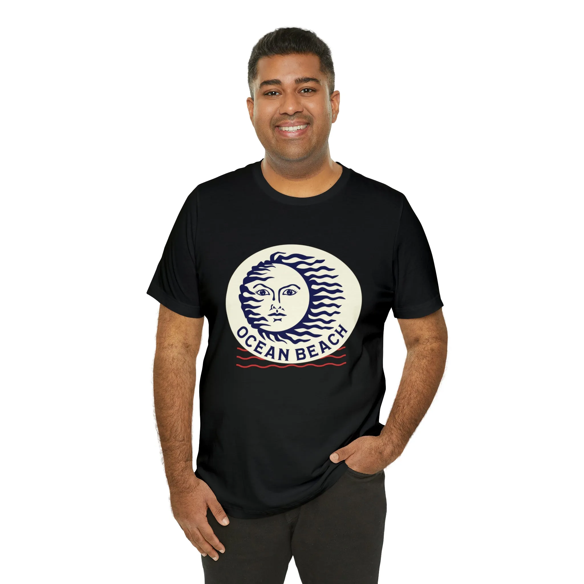 Ocean Beach Sun Unisex Soft Tee