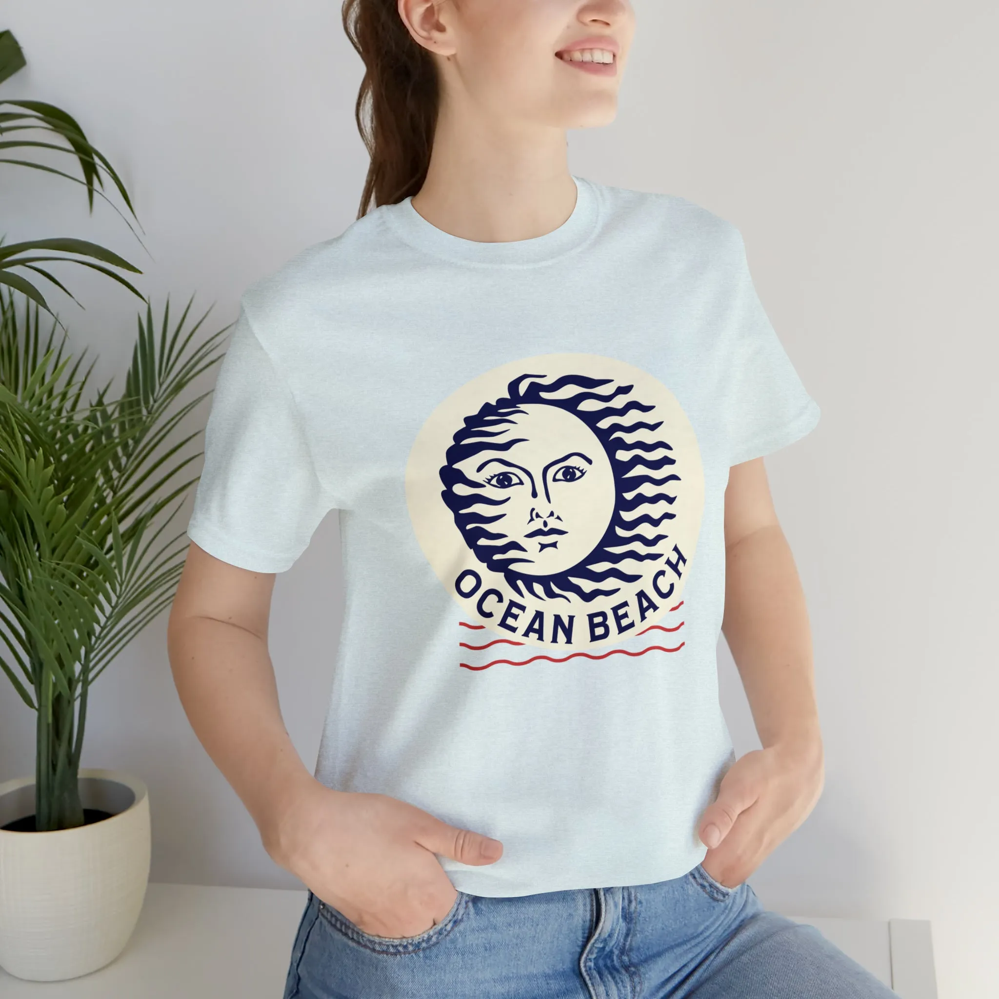 Ocean Beach Sun Unisex Soft Tee