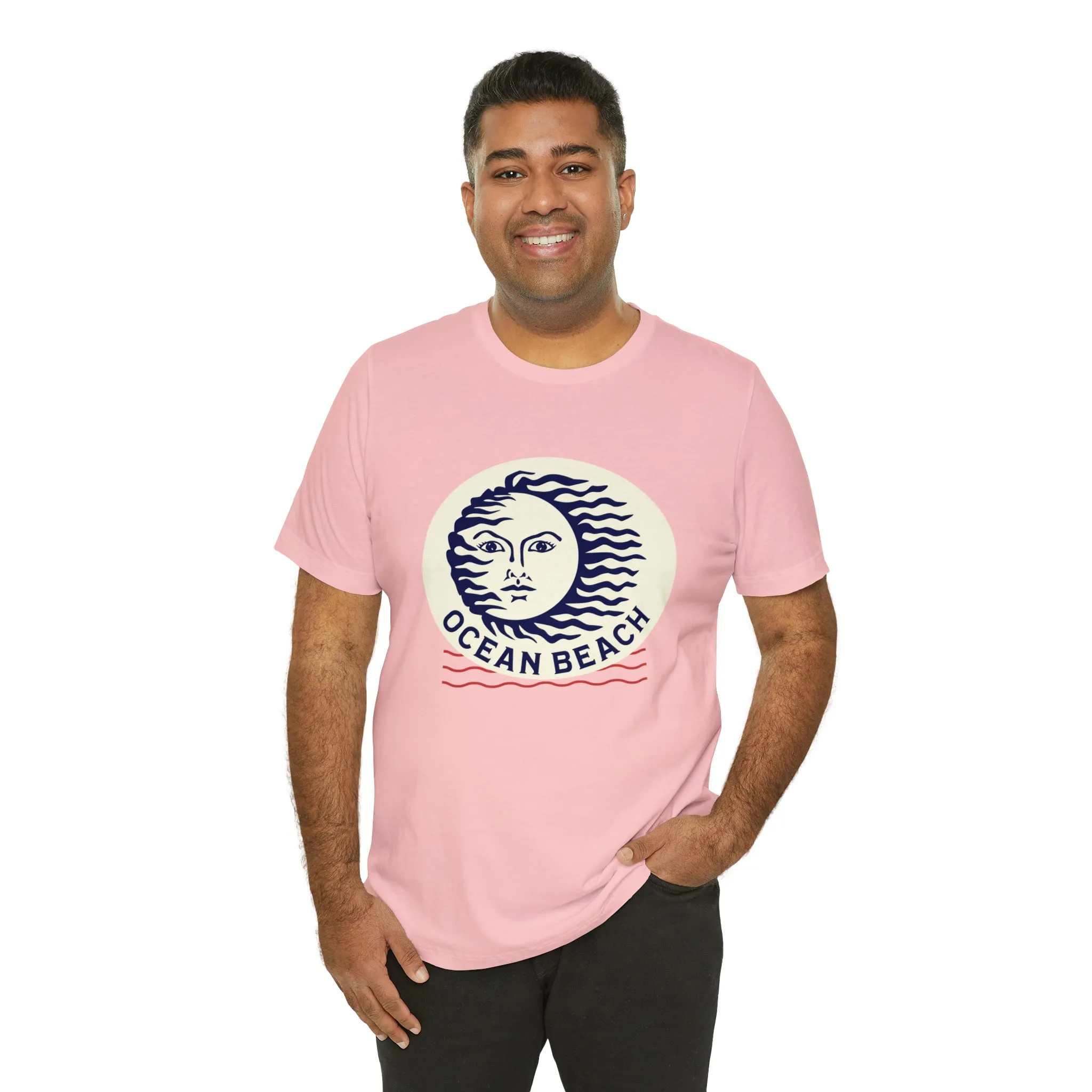 Ocean Beach Sun Unisex Soft Tee
