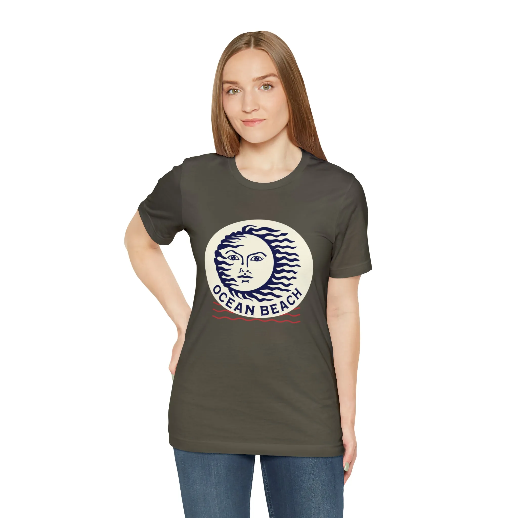 Ocean Beach Sun Unisex Soft Tee