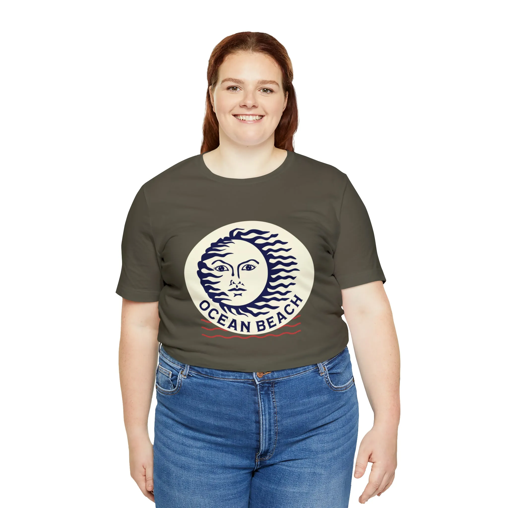 Ocean Beach Sun Unisex Soft Tee