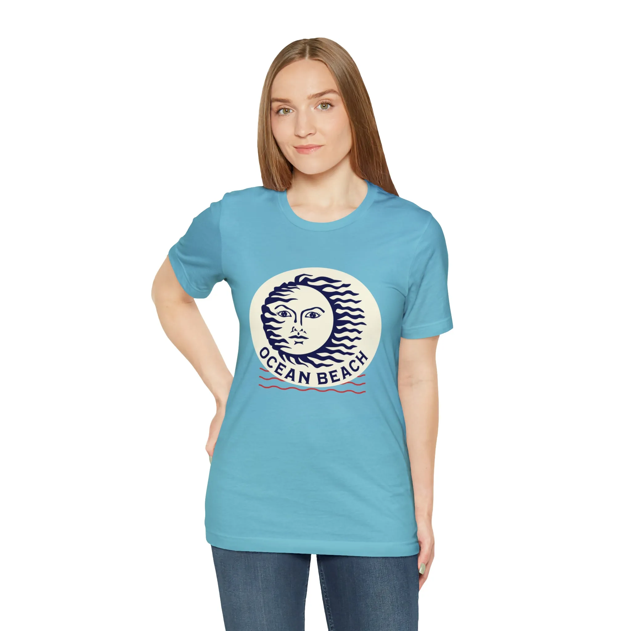 Ocean Beach Sun Unisex Soft Tee