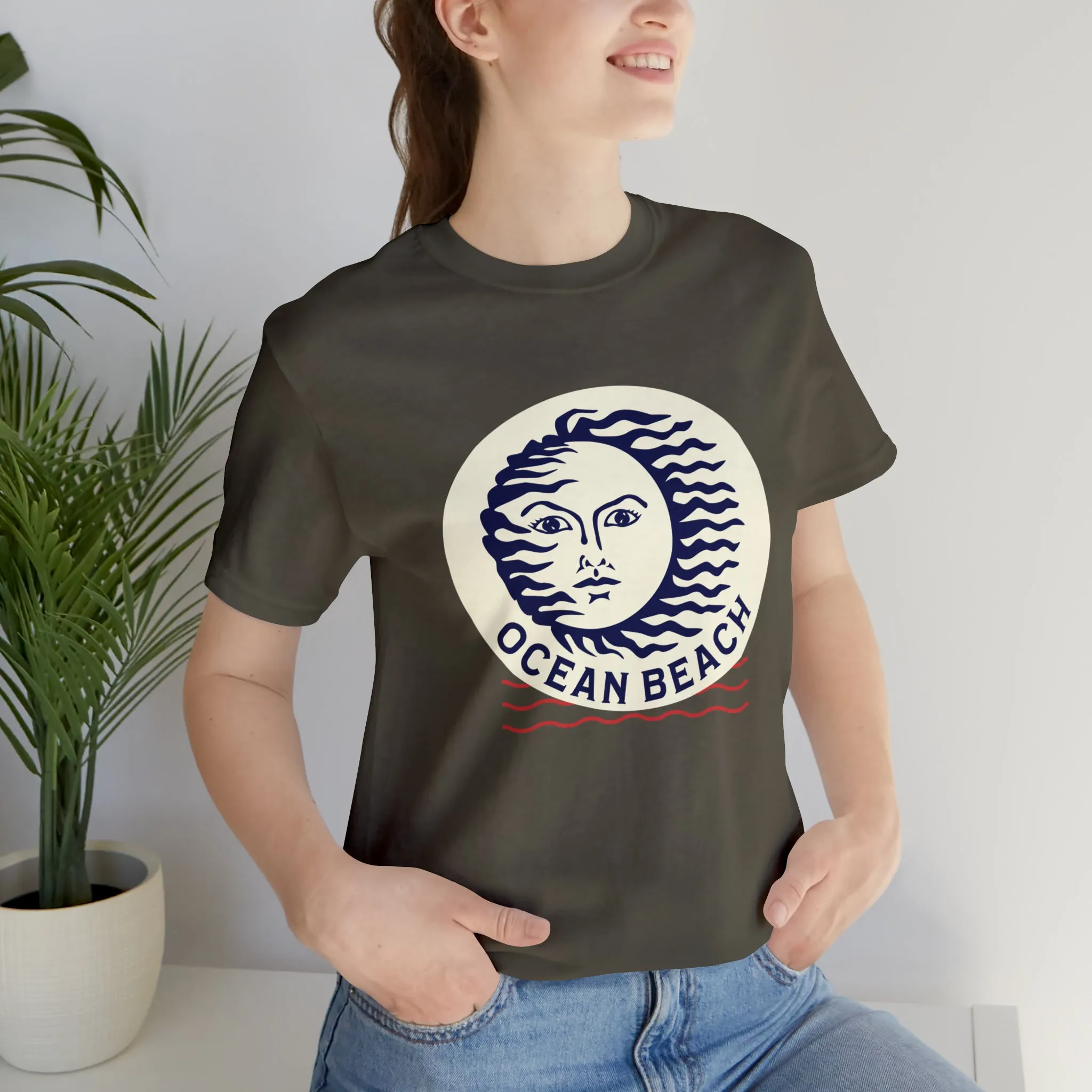 Ocean Beach Sun Unisex Soft Tee