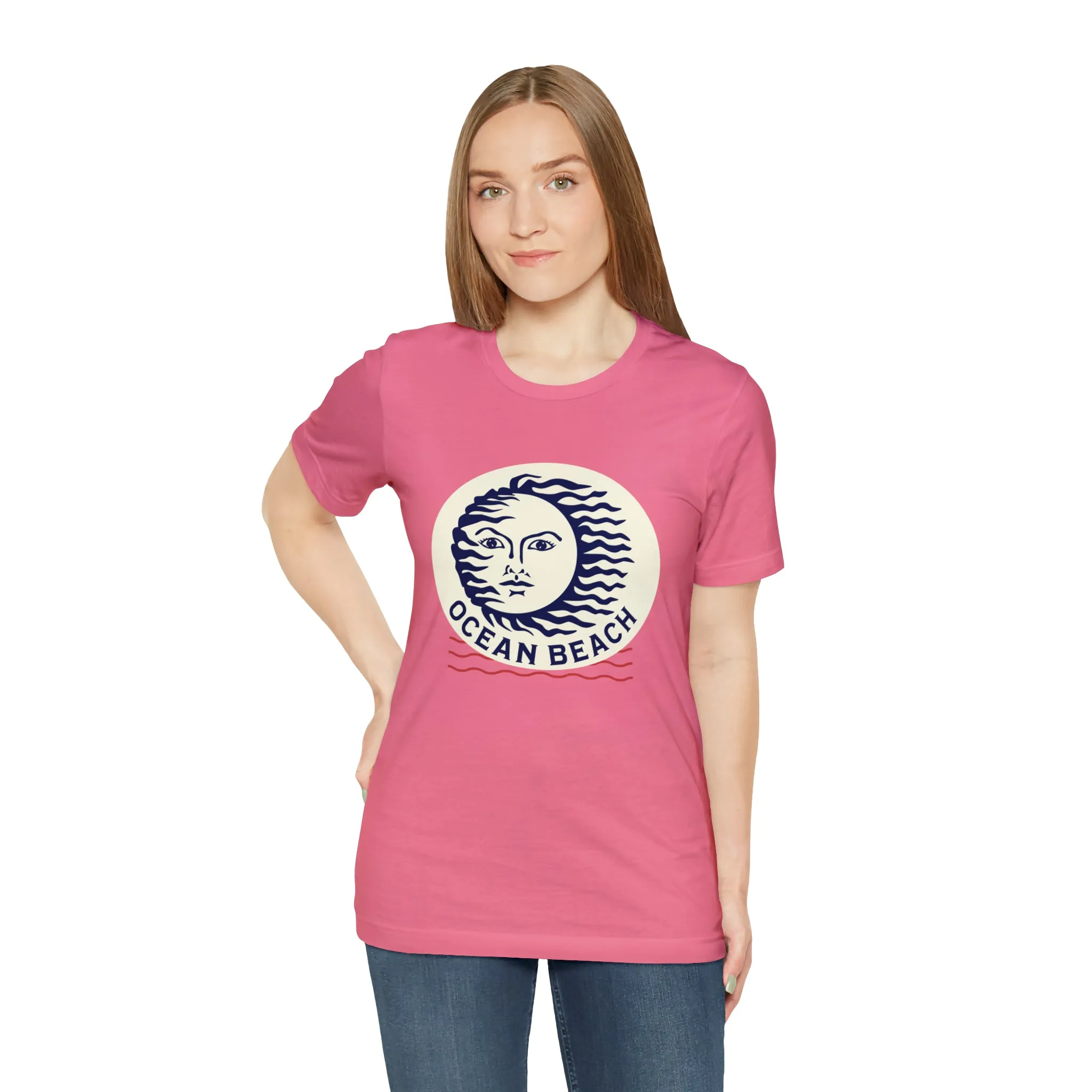 Ocean Beach Sun Unisex Soft Tee