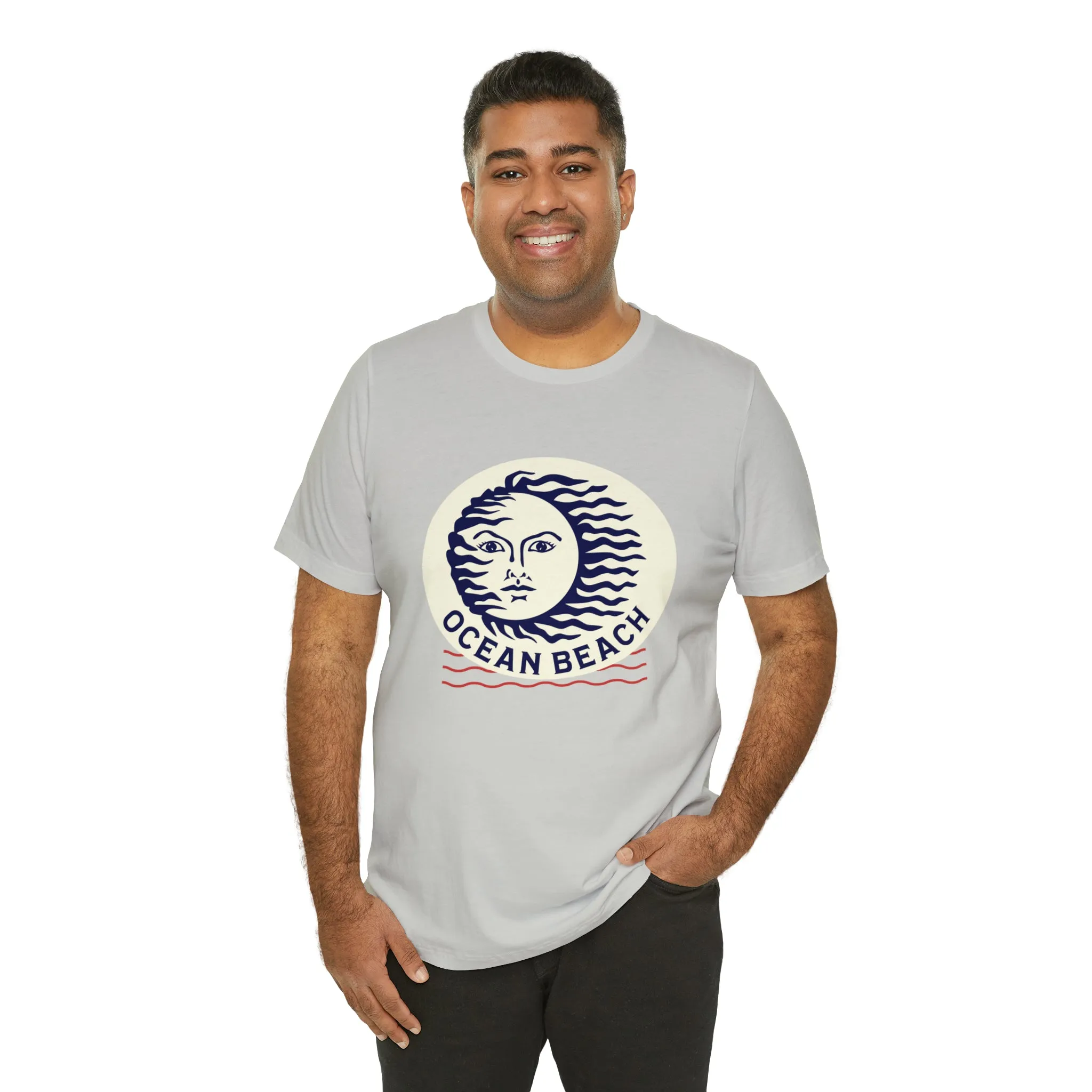 Ocean Beach Sun Unisex Soft Tee