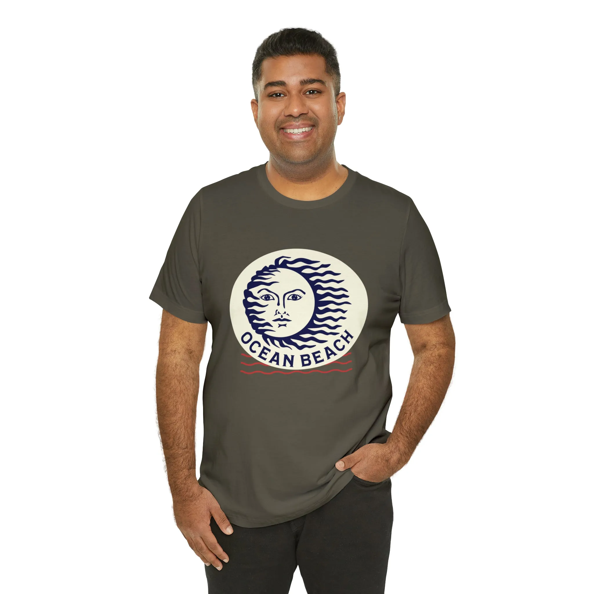 Ocean Beach Sun Unisex Soft Tee
