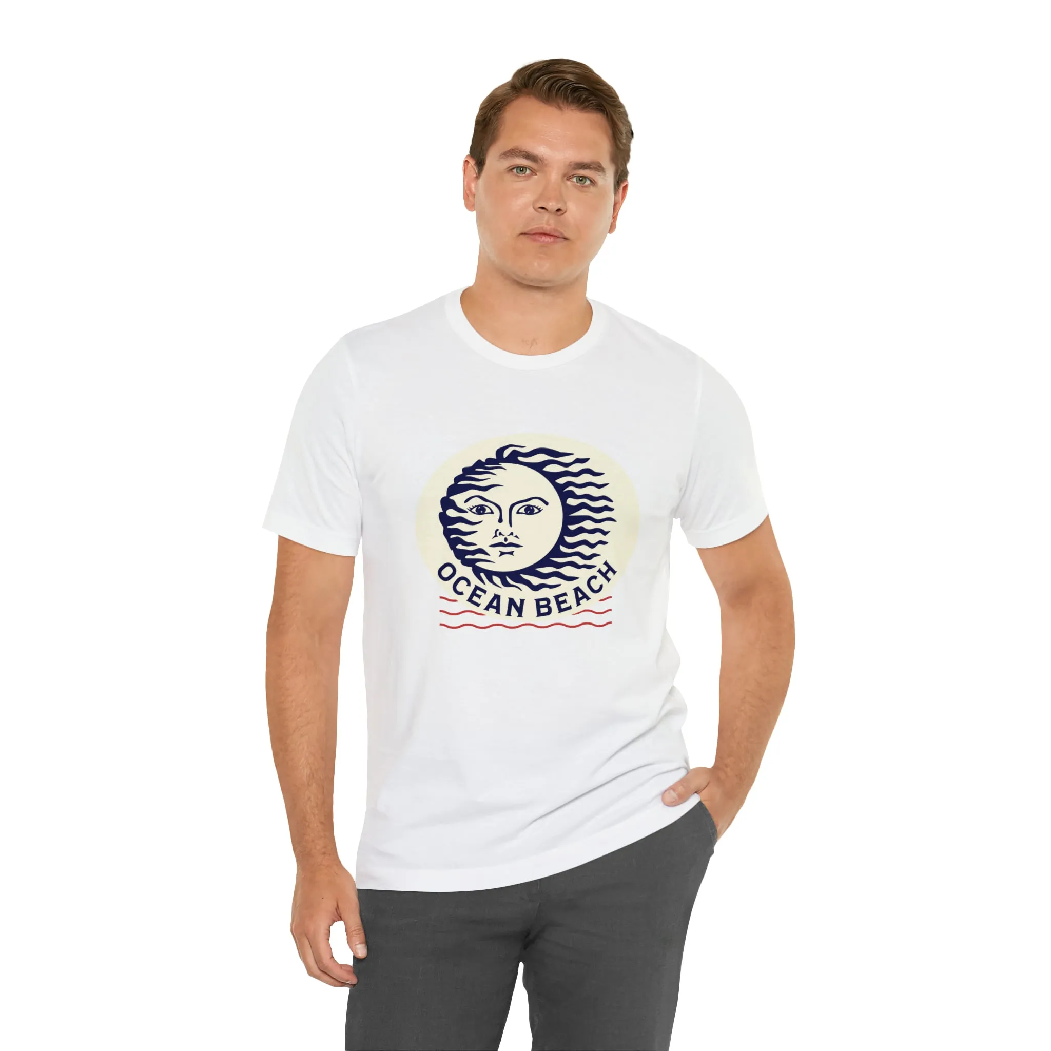 Ocean Beach Sun Unisex Soft Tee