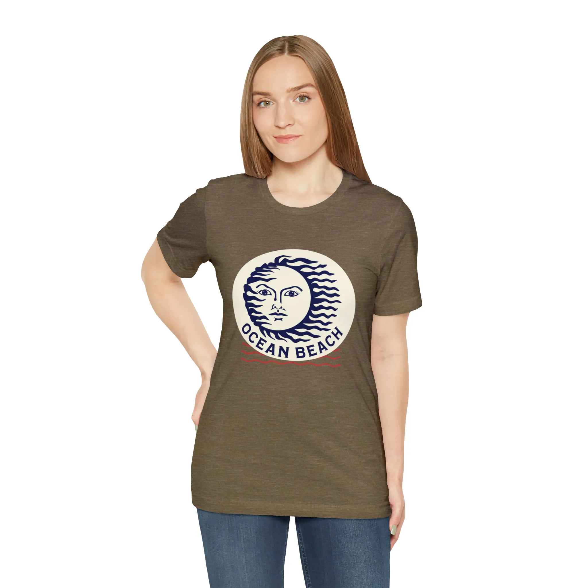 Ocean Beach Sun Unisex Soft Tee