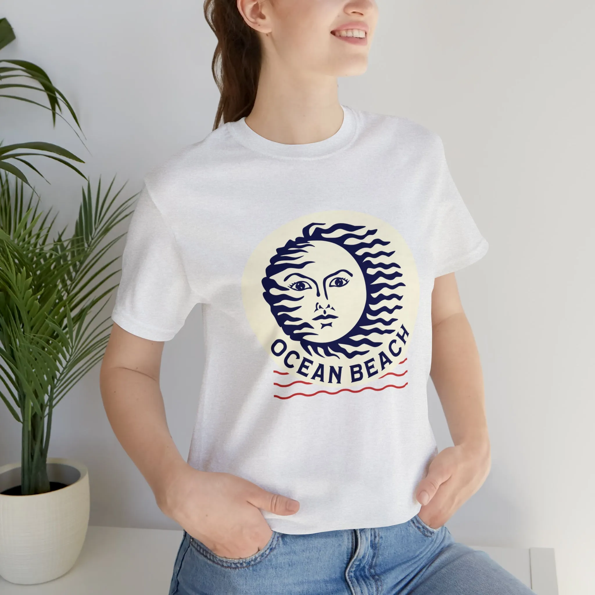Ocean Beach Sun Unisex Soft Tee
