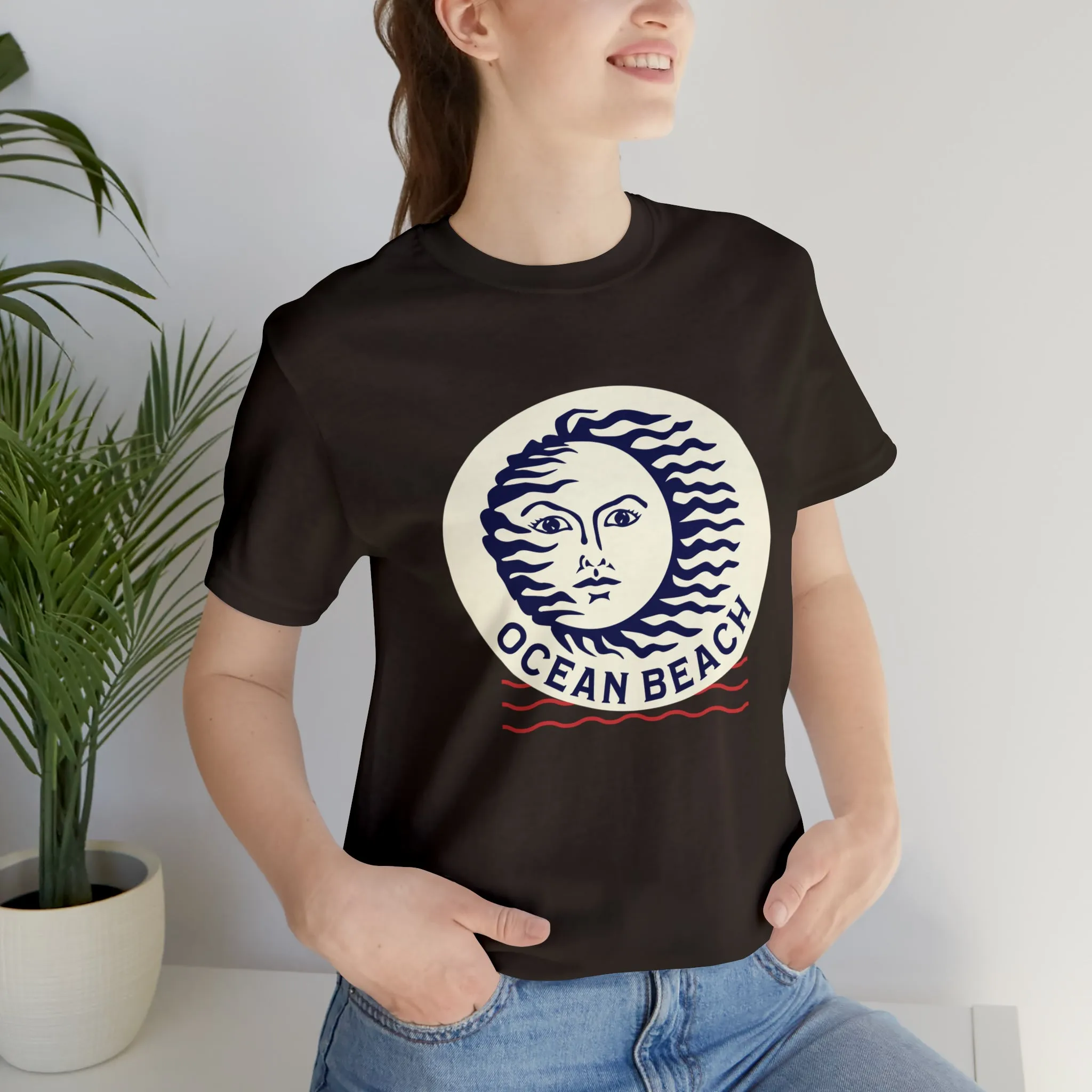 Ocean Beach Sun Unisex Soft Tee