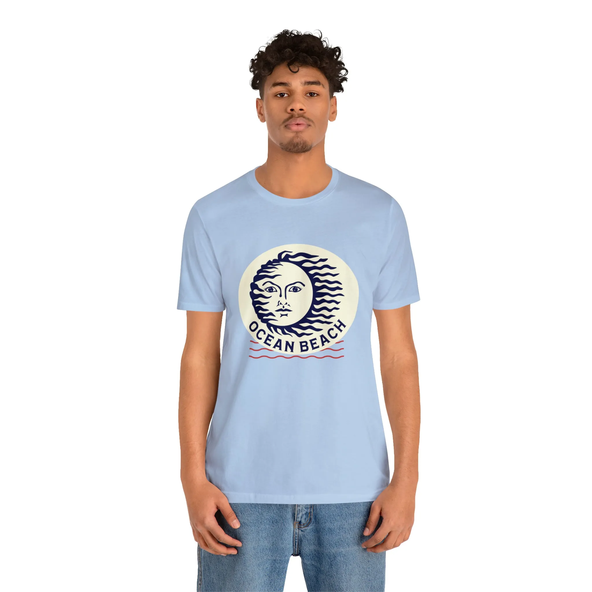 Ocean Beach Sun Unisex Soft Tee