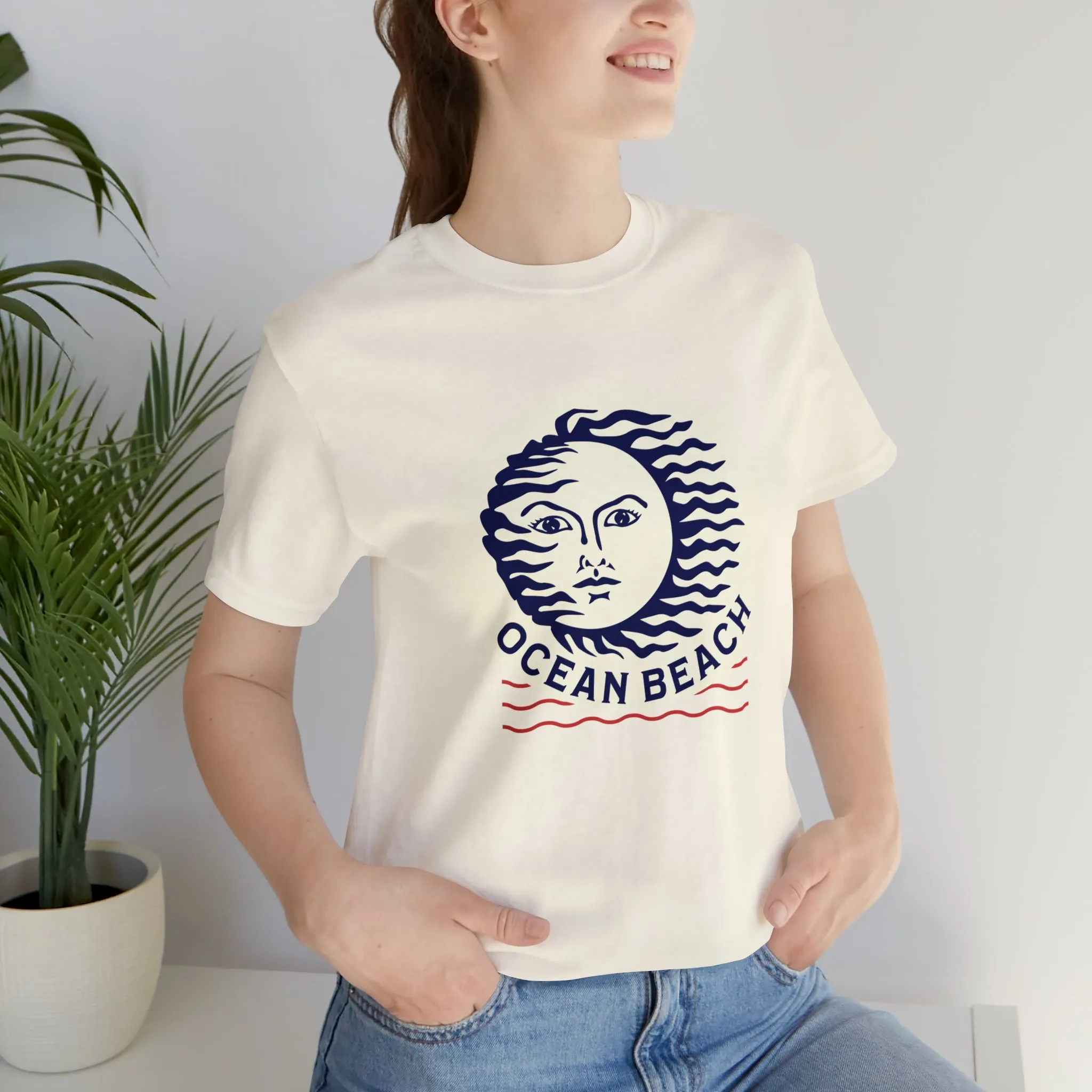 Ocean Beach Sun Unisex Soft Tee