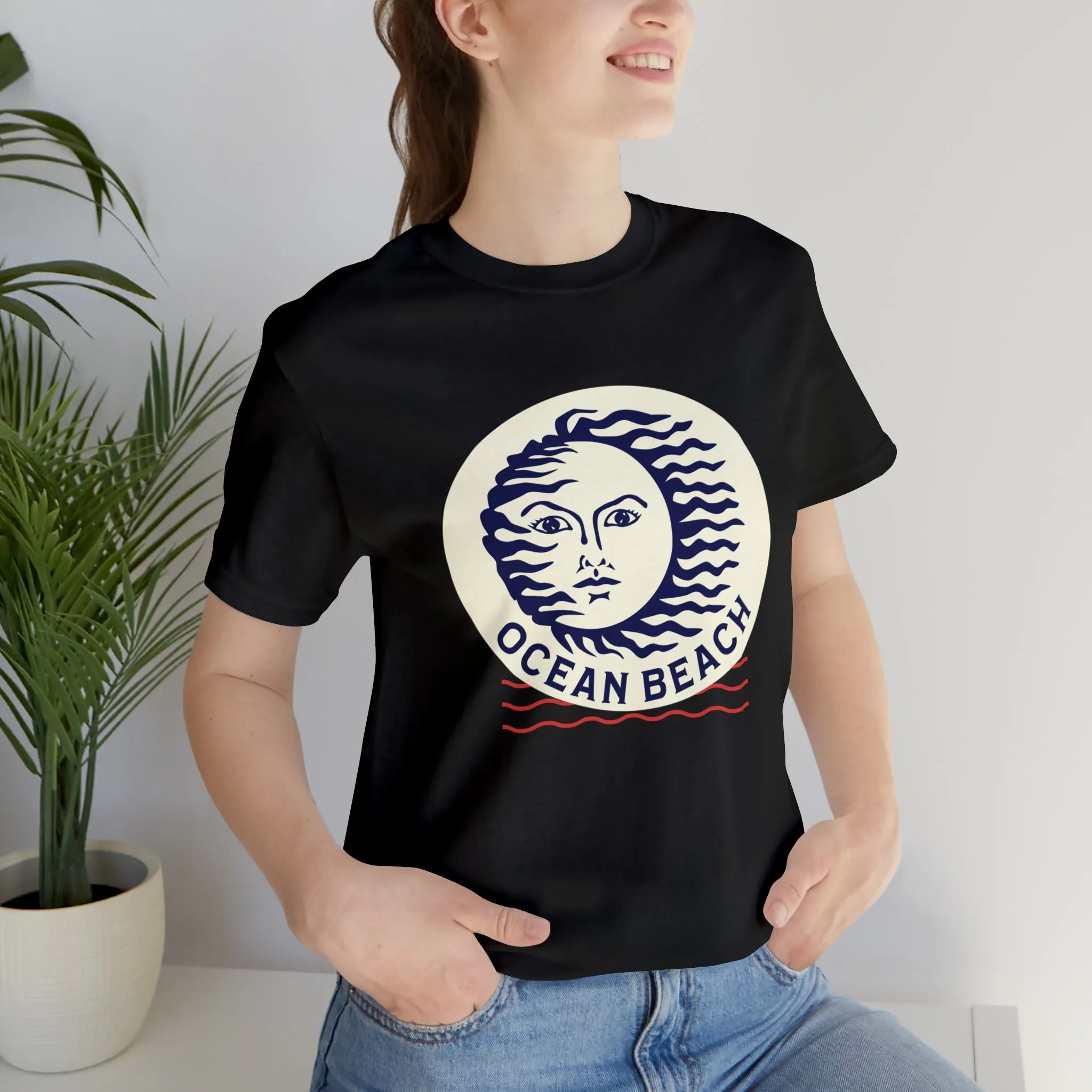 Ocean Beach Sun Unisex Soft Tee