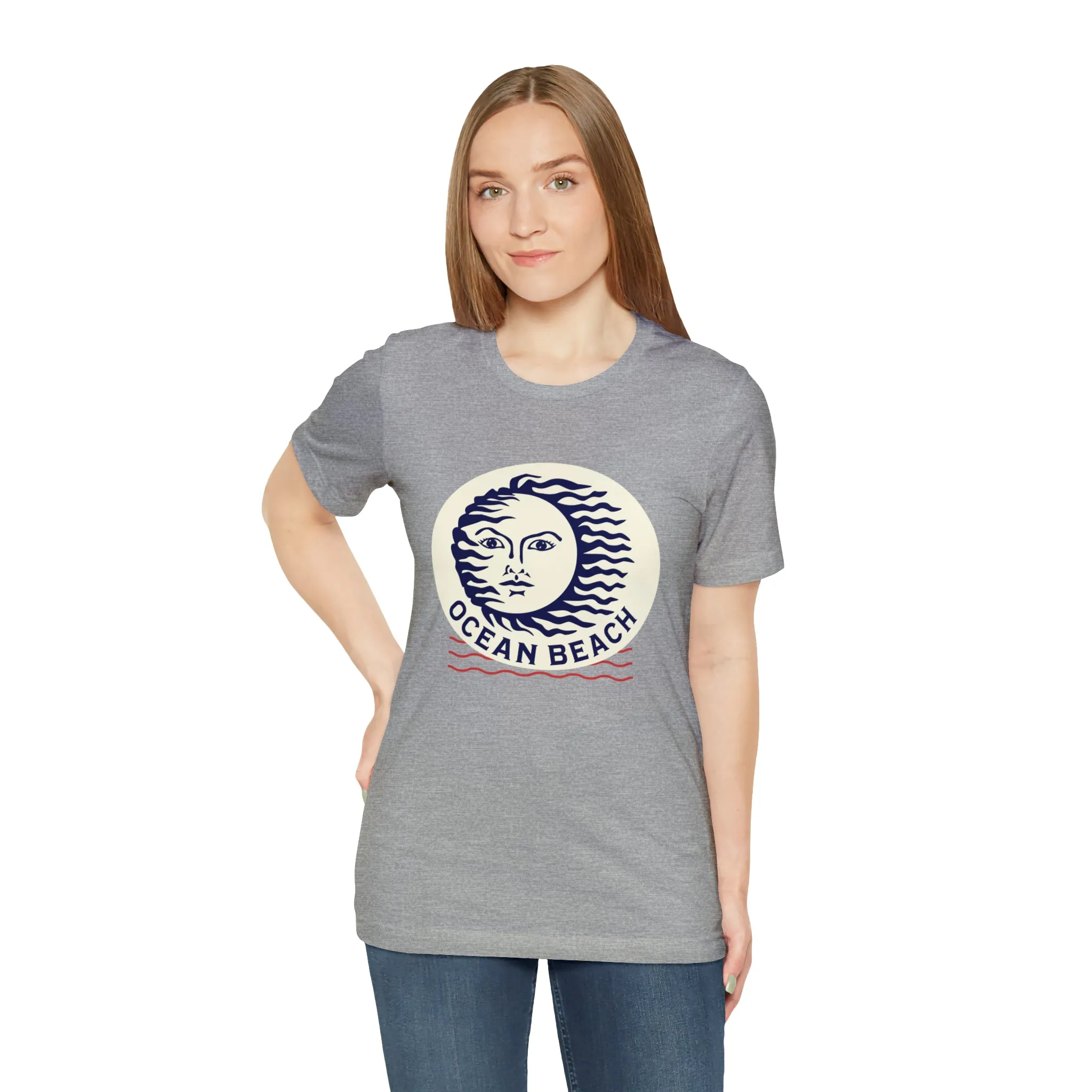 Ocean Beach Sun Unisex Soft Tee