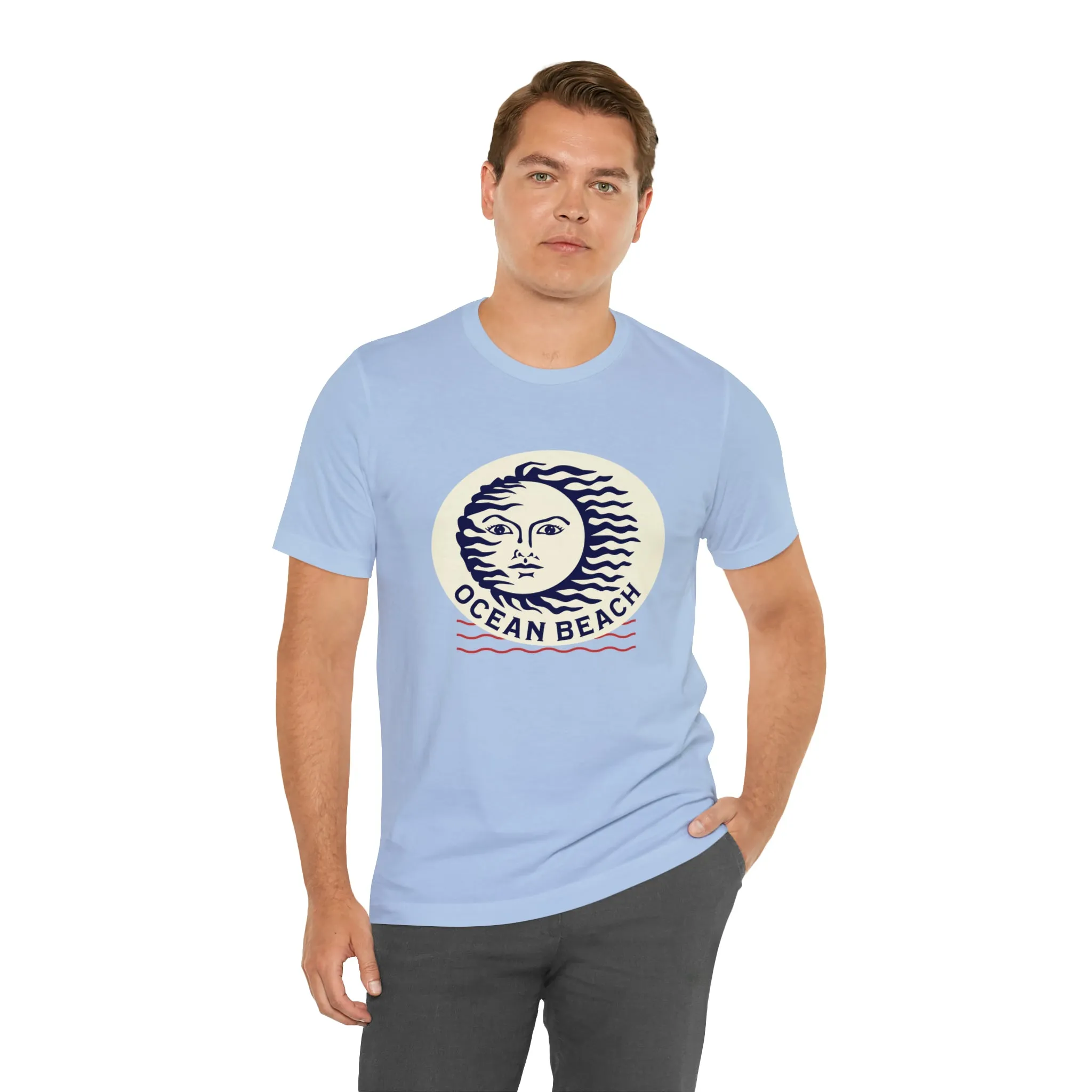 Ocean Beach Sun Unisex Soft Tee
