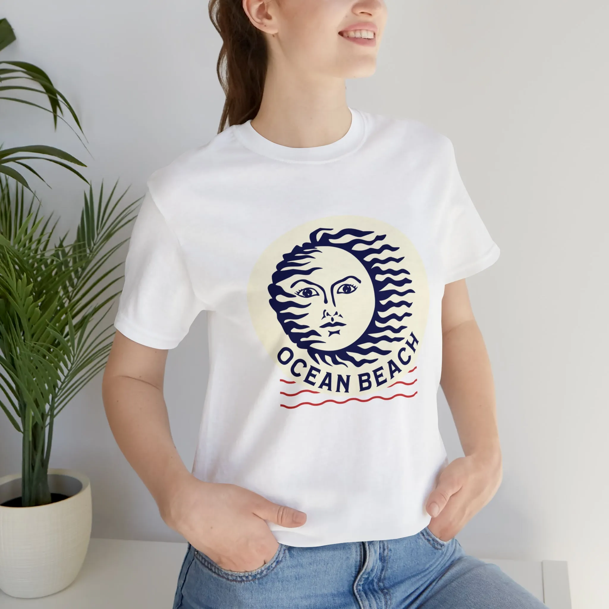 Ocean Beach Sun Unisex Soft Tee