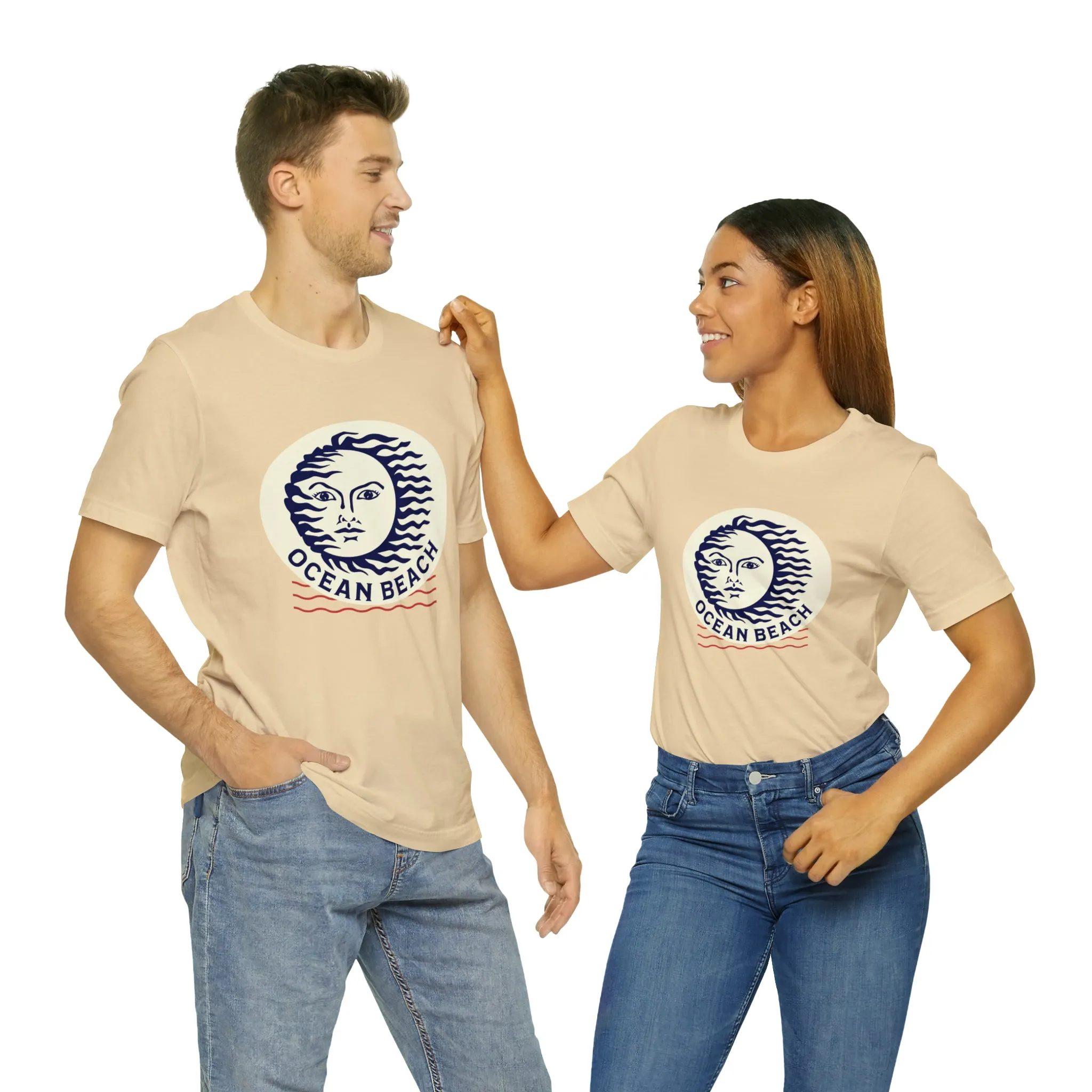 Ocean Beach Sun Unisex Soft Tee