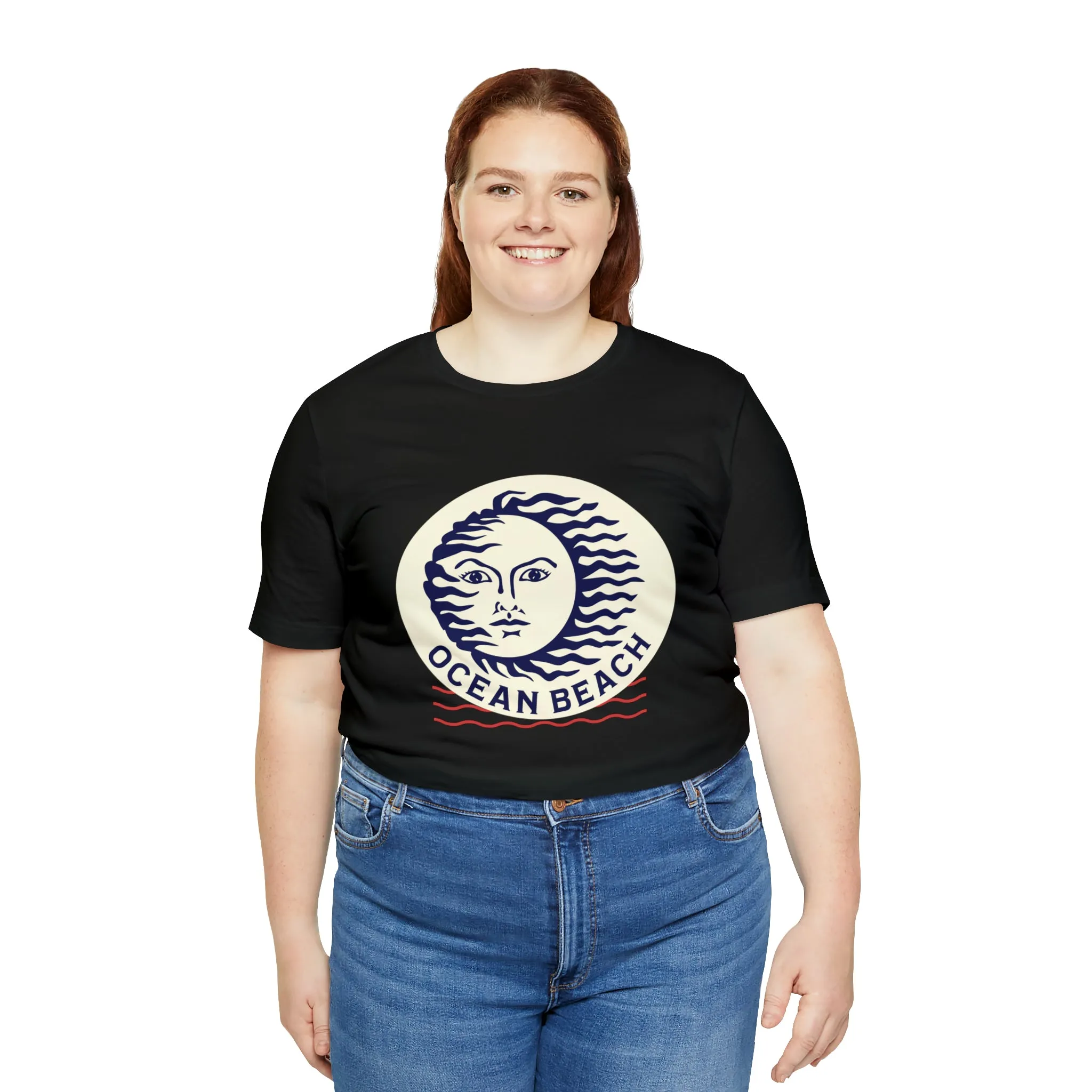 Ocean Beach Sun Unisex Soft Tee