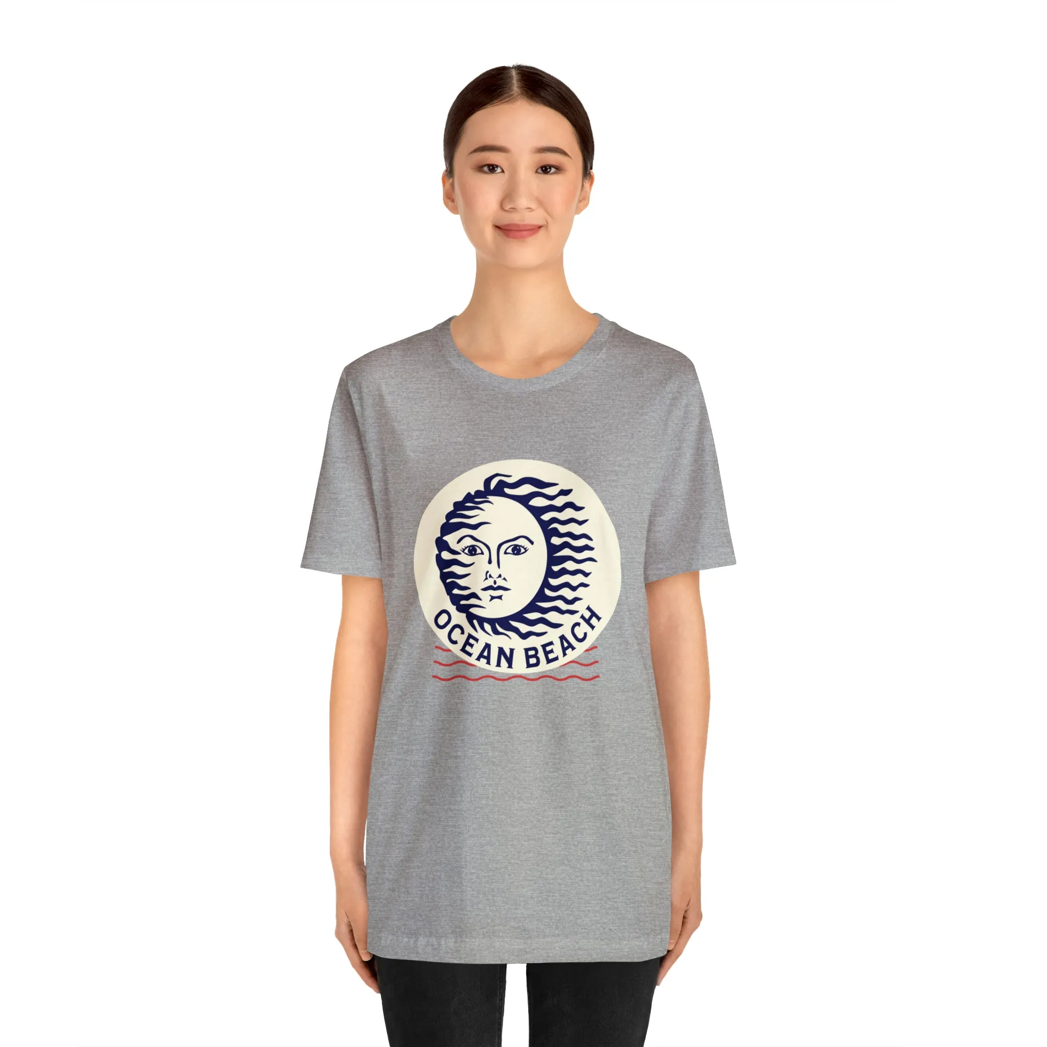Ocean Beach Sun Unisex Soft Tee