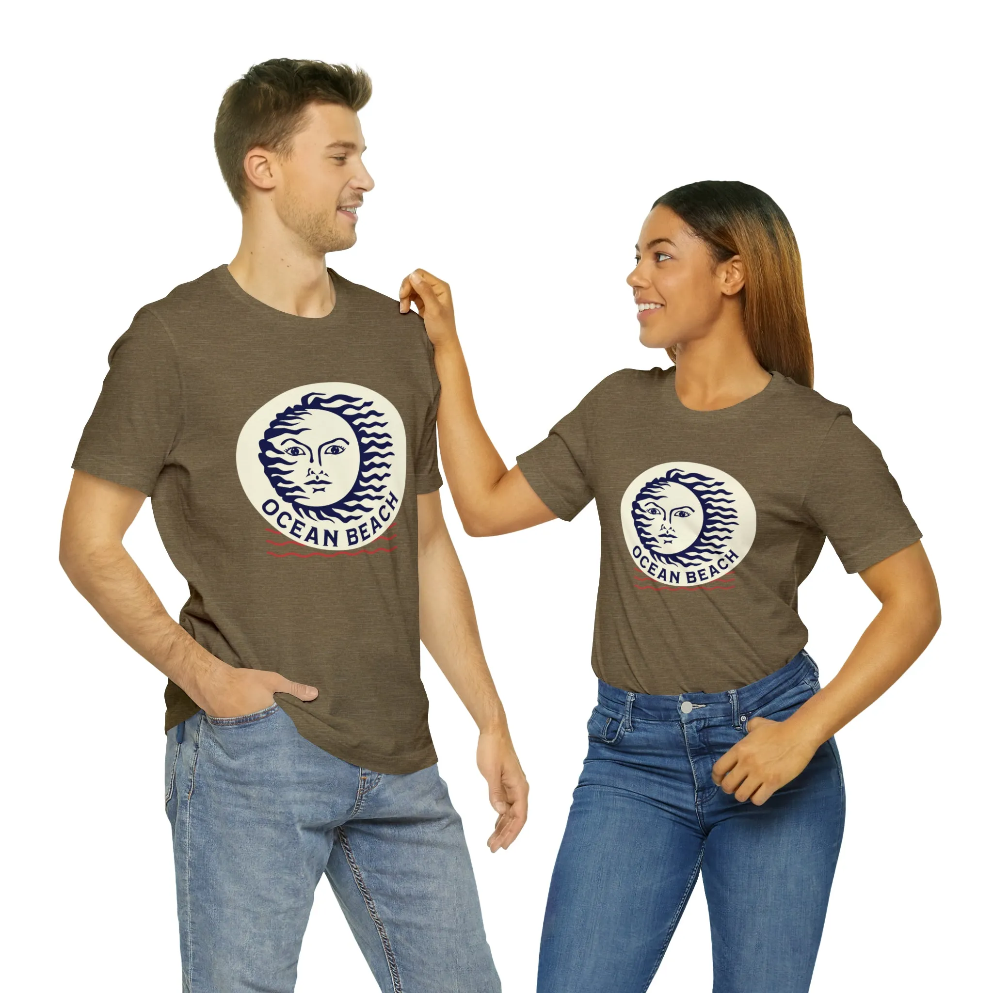 Ocean Beach Sun Unisex Soft Tee
