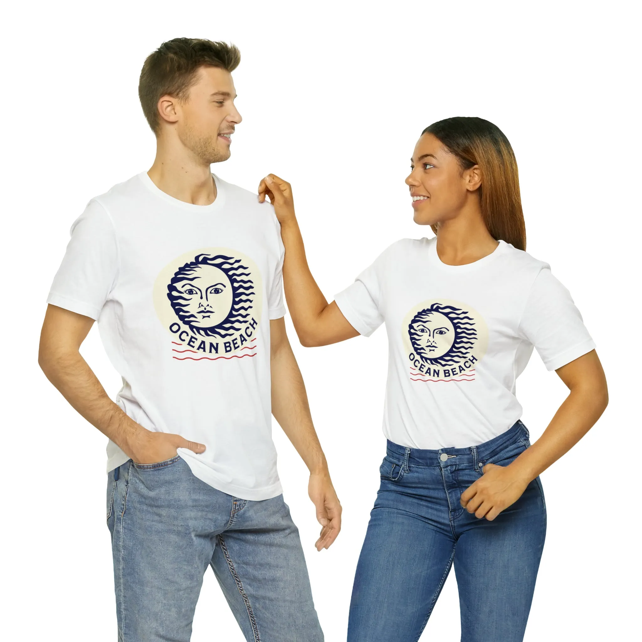 Ocean Beach Sun Unisex Soft Tee