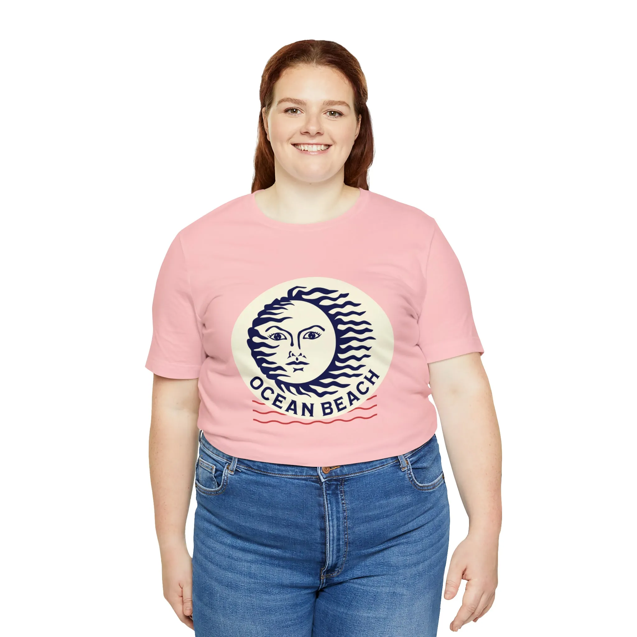 Ocean Beach Sun Unisex Soft Tee