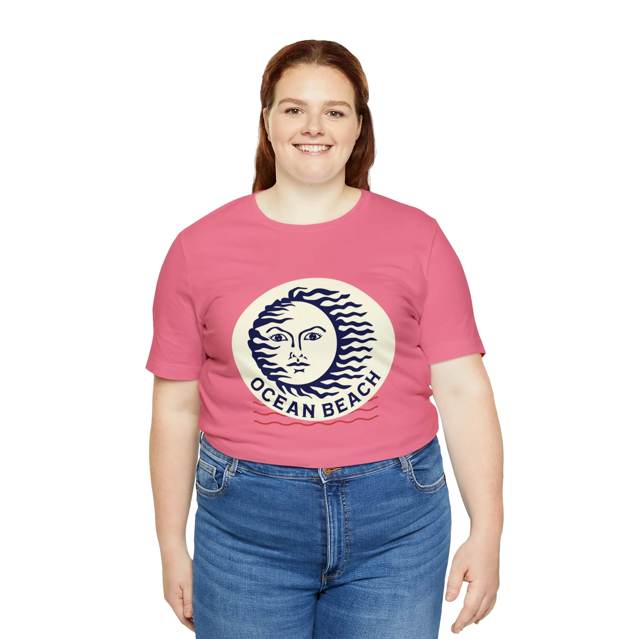 Ocean Beach Sun Unisex Soft Tee