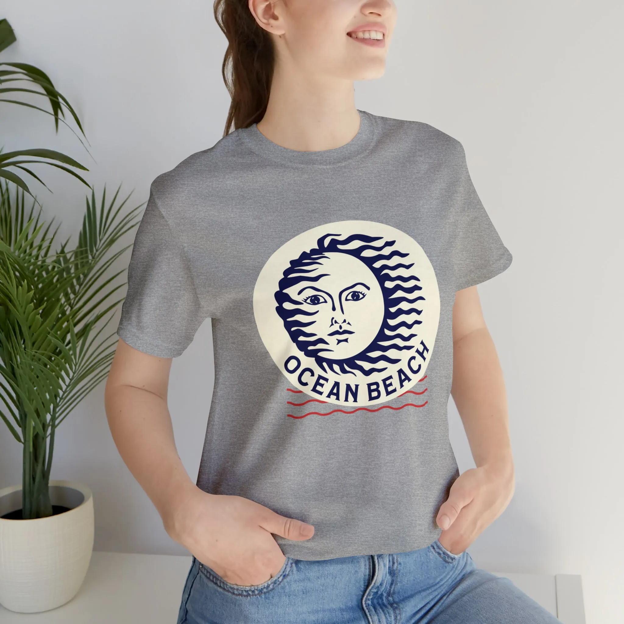 Ocean Beach Sun Unisex Soft Tee