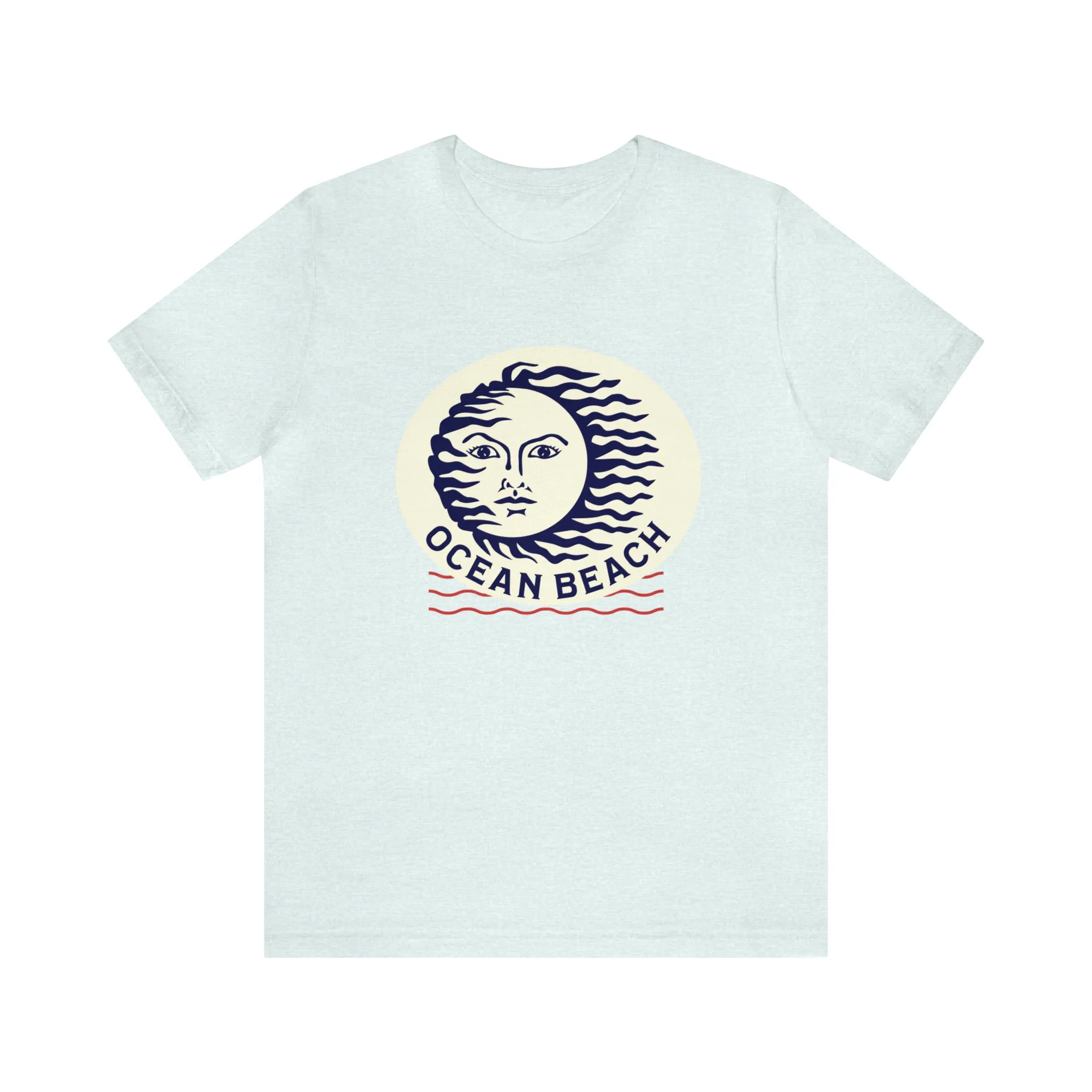 Ocean Beach Sun Unisex Soft Tee