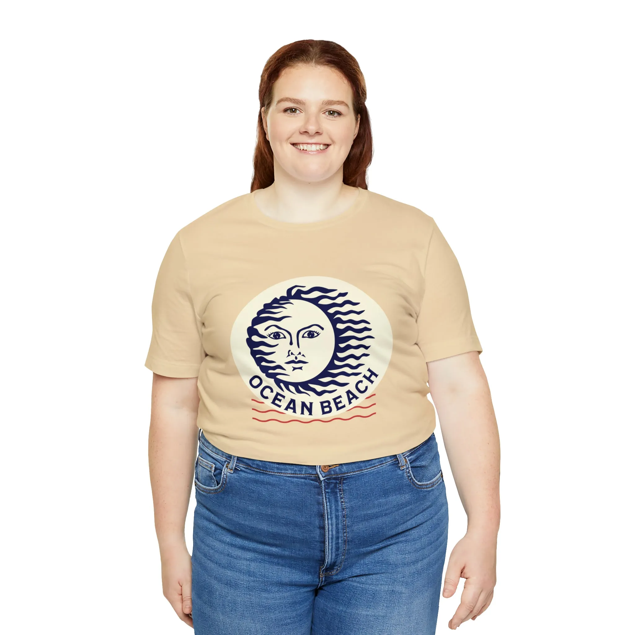 Ocean Beach Sun Unisex Soft Tee