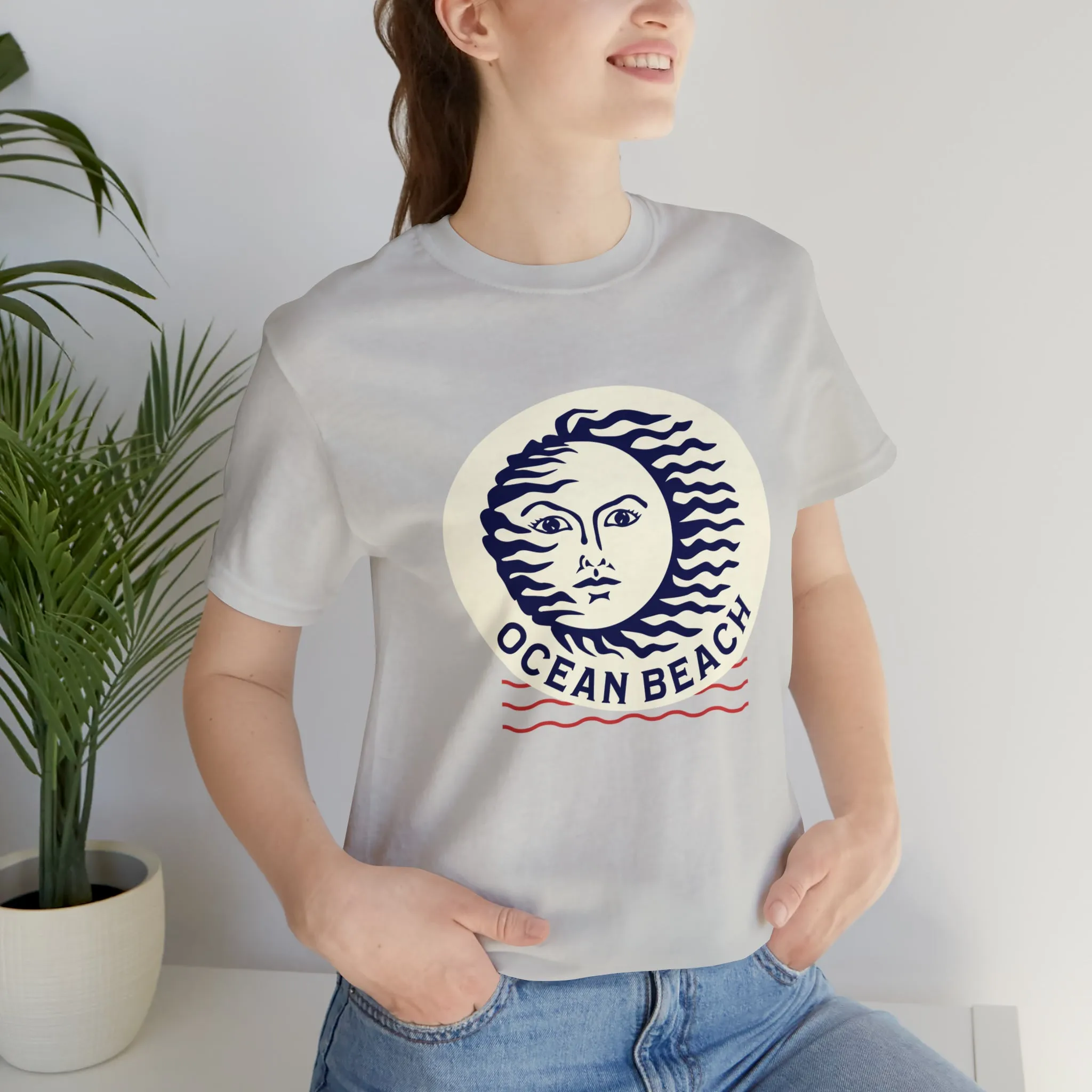 Ocean Beach Sun Unisex Soft Tee