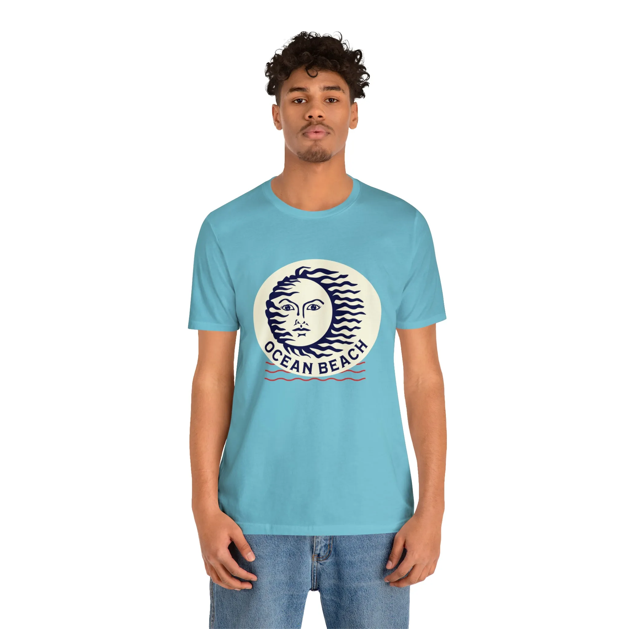 Ocean Beach Sun Unisex Soft Tee