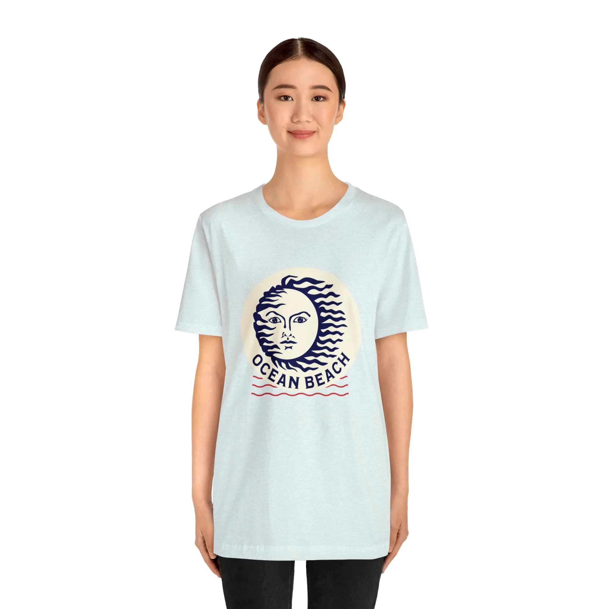 Ocean Beach Sun Unisex Soft Tee