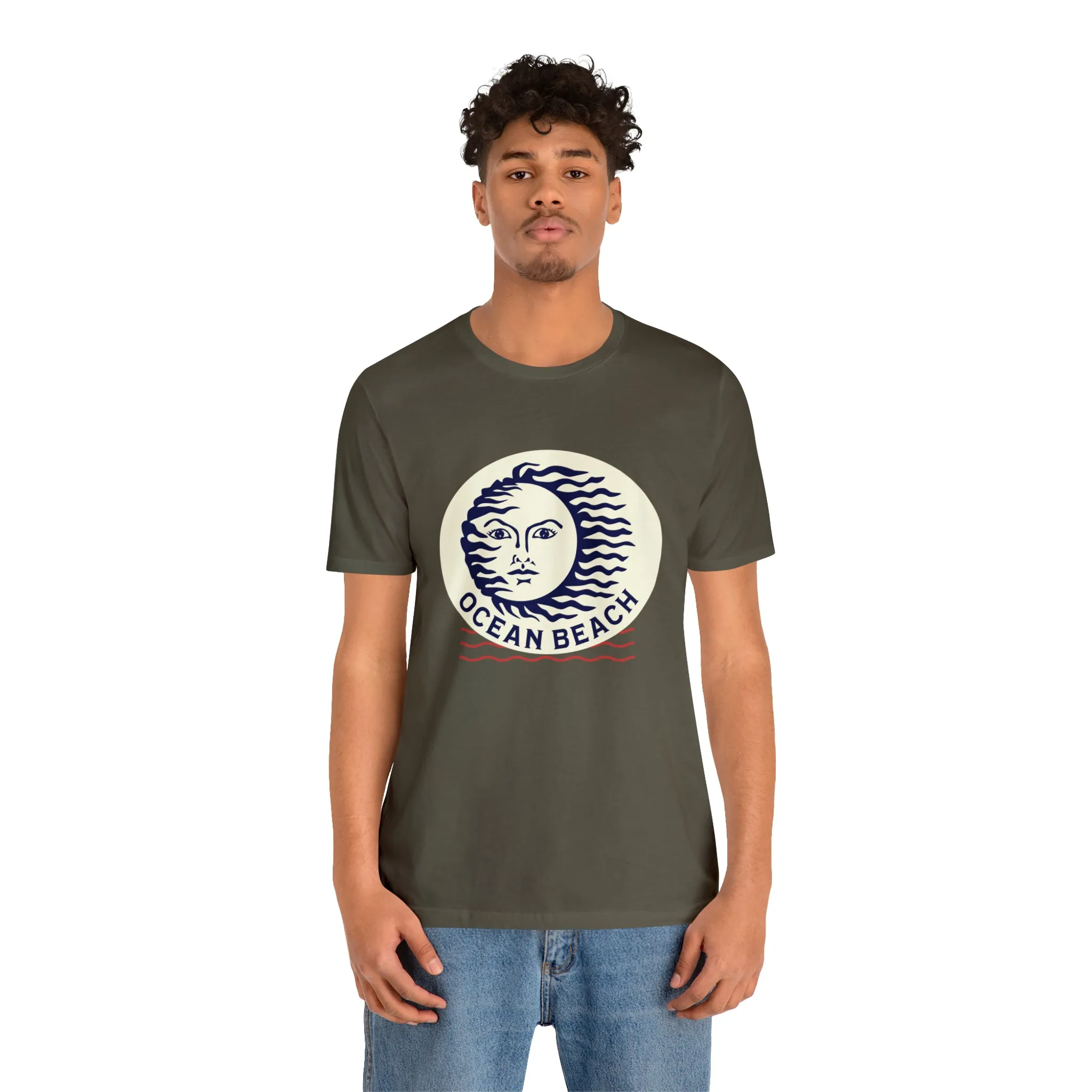 Ocean Beach Sun Unisex Soft Tee