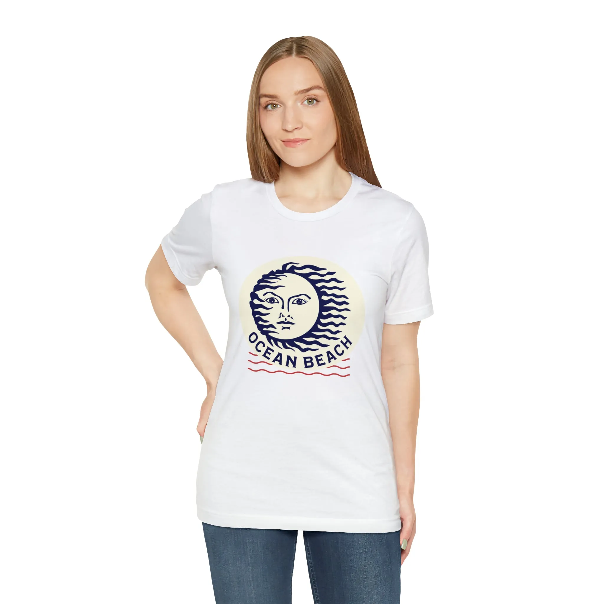 Ocean Beach Sun Unisex Soft Tee