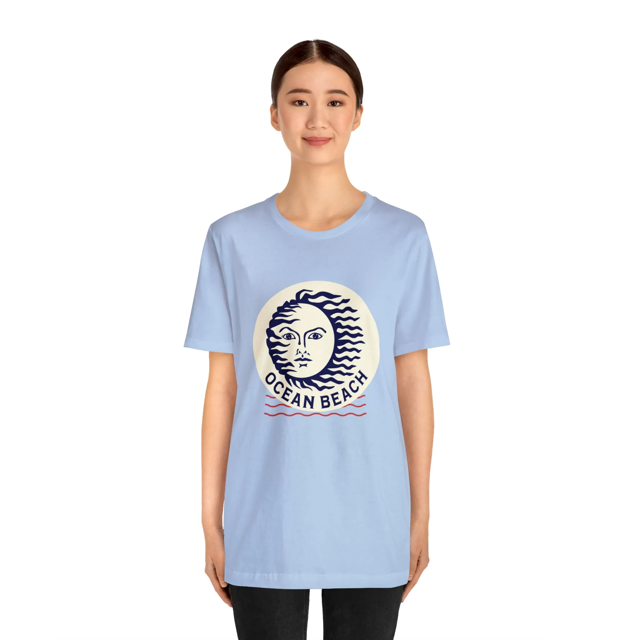 Ocean Beach Sun Unisex Soft Tee