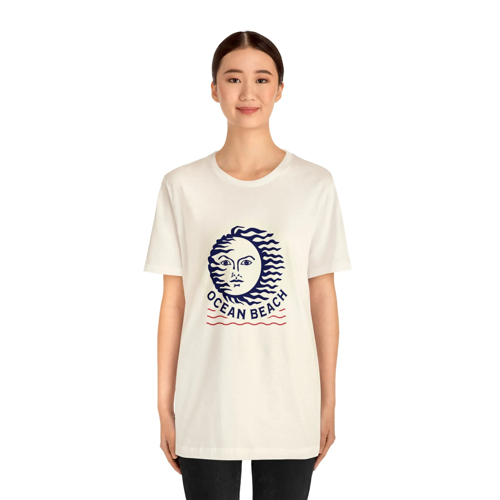 Ocean Beach Sun Unisex Soft Tee
